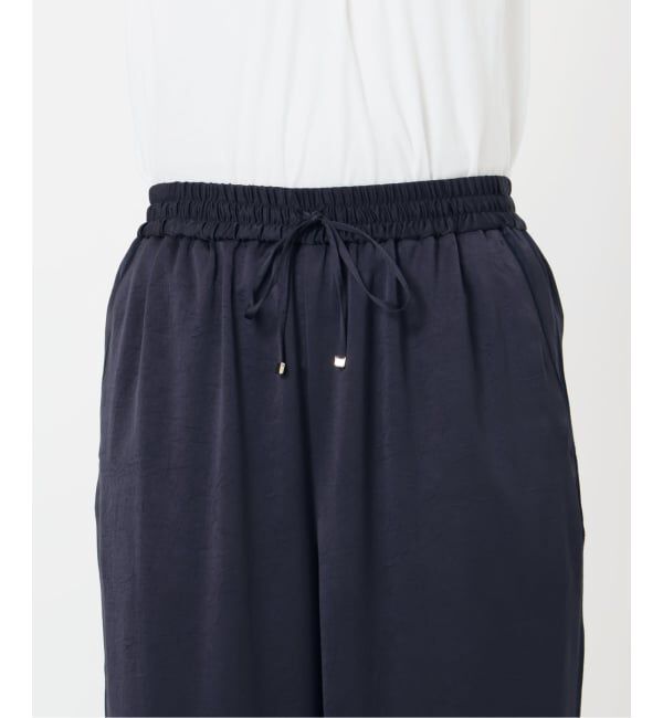 IENA「《WEB限定/追加》サテンリラックスパンツ」|その他|