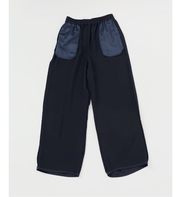 IENA「《WEB限定/追加》サテンリラックスパンツ」|その他|