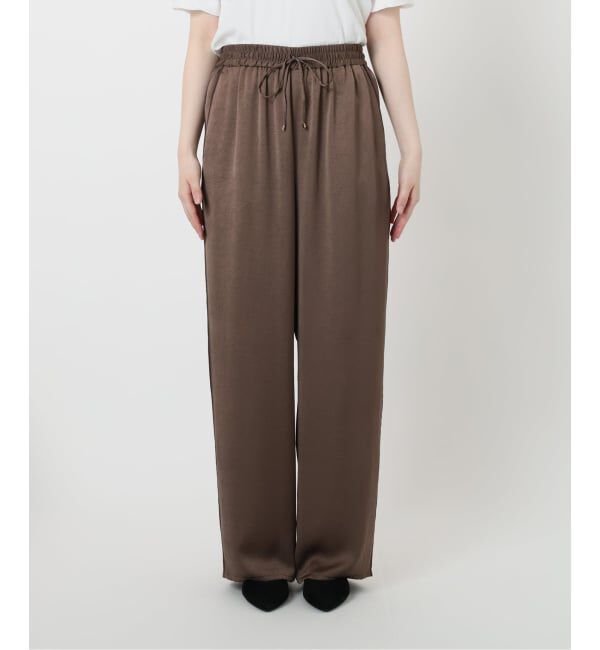 IENA「《WEB限定/追加》サテンリラックスパンツ」|その他|