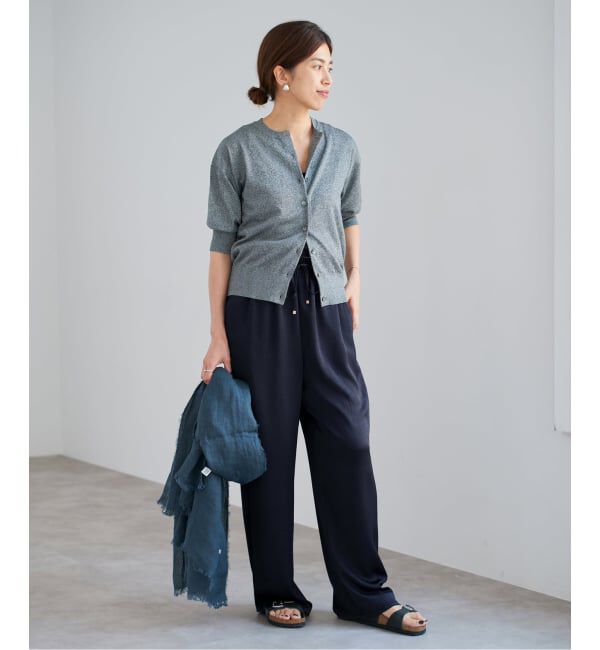 IENA「《WEB限定/追加》サテンリラックスパンツ」|その他|