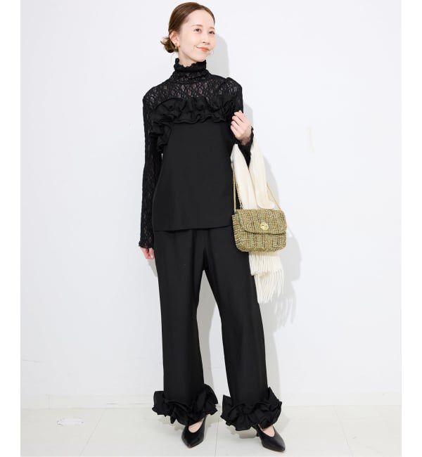 SLOBE IENA「habi フリルキャミソール」|シャツ・ブラウス|