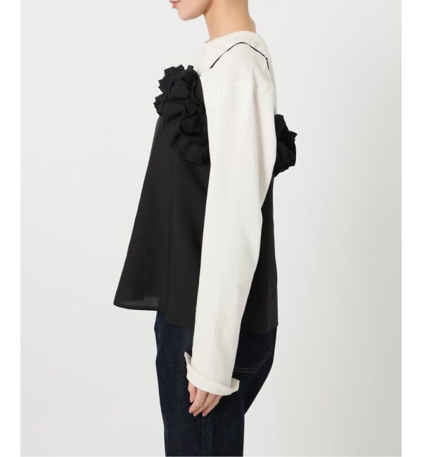 SLOBE IENA「habi フリルキャミソール」|シャツ・ブラウス|