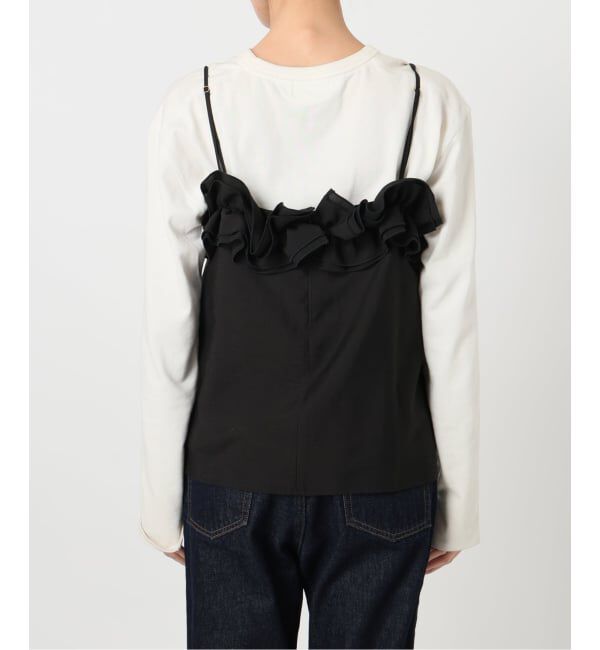 SLOBE IENA「habi フリルキャミソール」|シャツ・ブラウス|