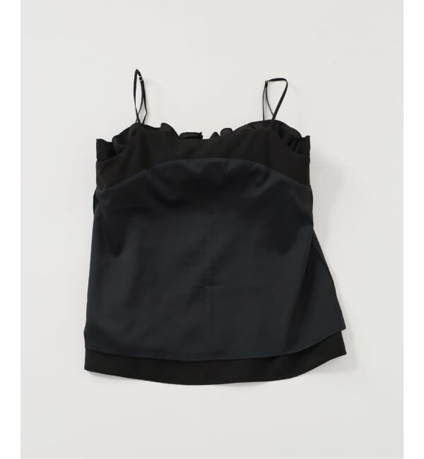 SLOBE IENA「habi フリルキャミソール」|シャツ・ブラウス|