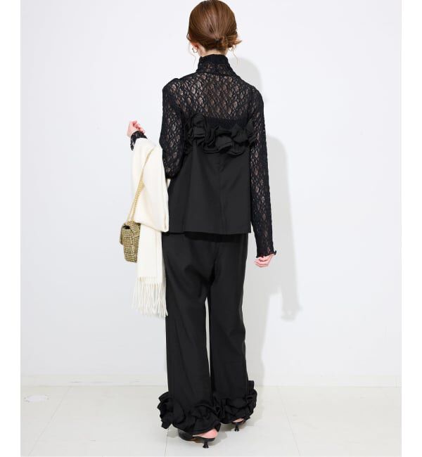 SLOBE IENA「habi フリルキャミソール」|シャツ・ブラウス|