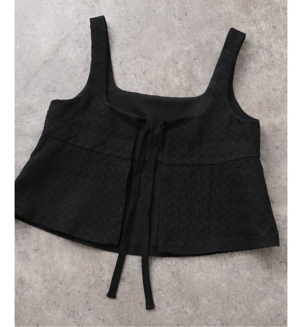 JOURNAL STANDARD「ヘリンボーンジャガードスクエアネックブラウス」|シャツ・ブラウス|