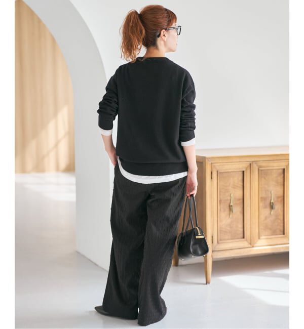 Spick and Span「《WEB限定 / 追加》ドットジャガードイージーパンツ」|その他|