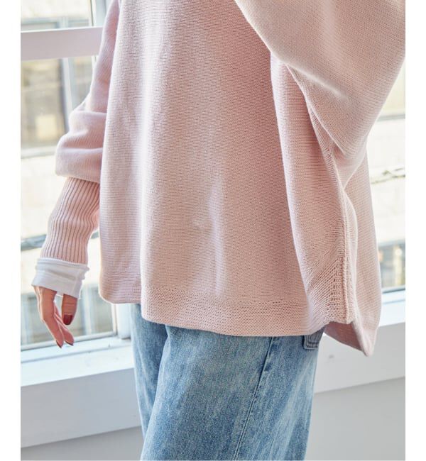 Spick and Span「《WEB限定 / 追加2》バルキーヤーンドルマンロングリブニット」|ニット・セーター|