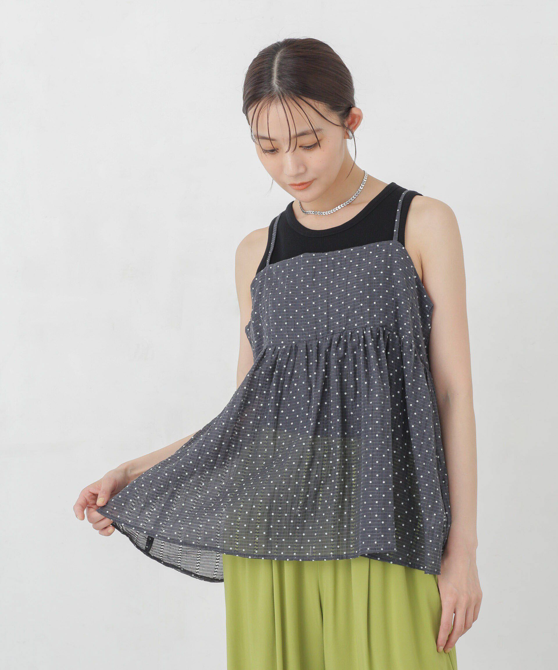 nano･universe「シアードビーバックホールキャミチュニック」|シャツ・ブラウス|