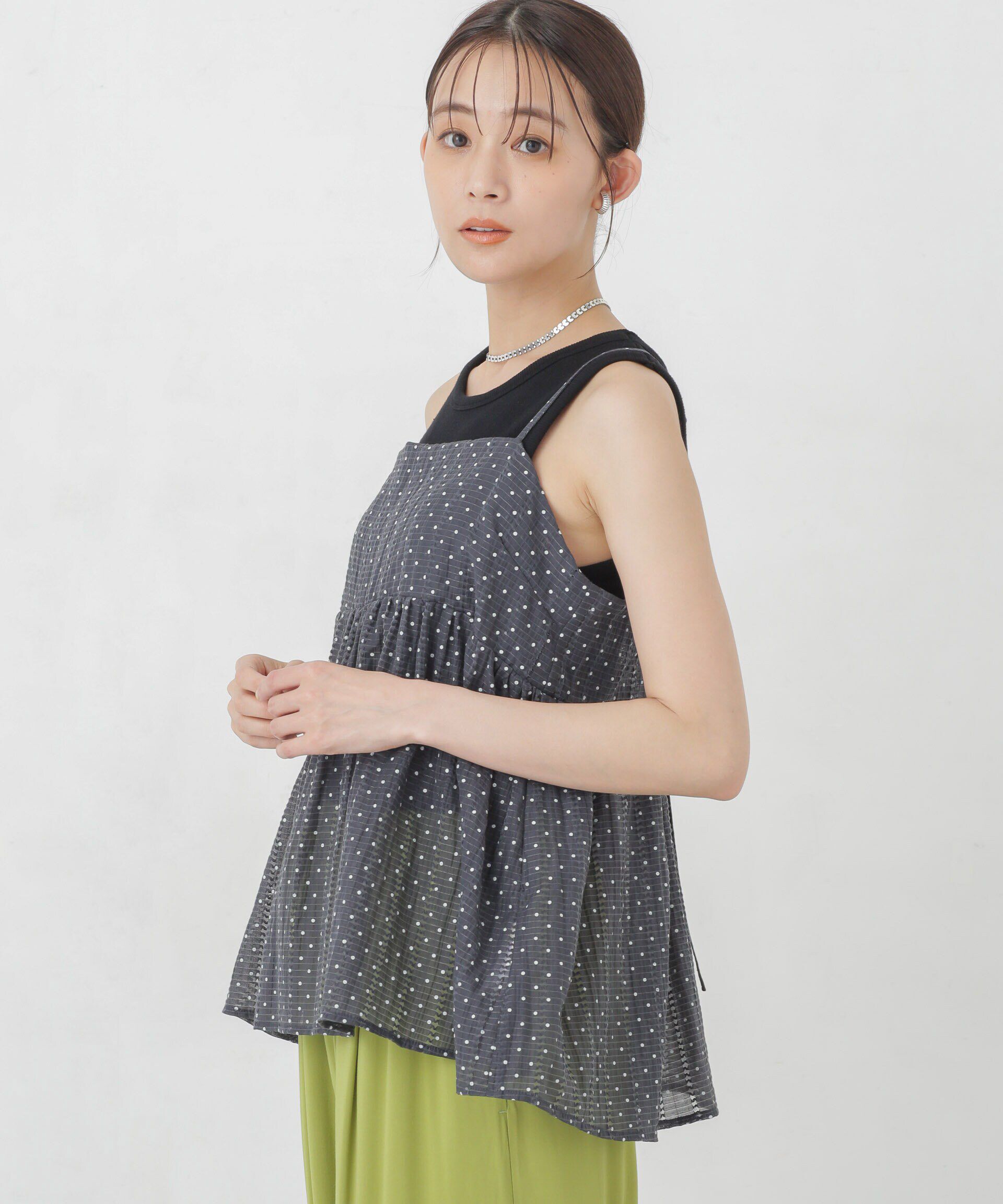 nano･universe「シアードビーバックホールキャミチュニック」|シャツ・ブラウス|