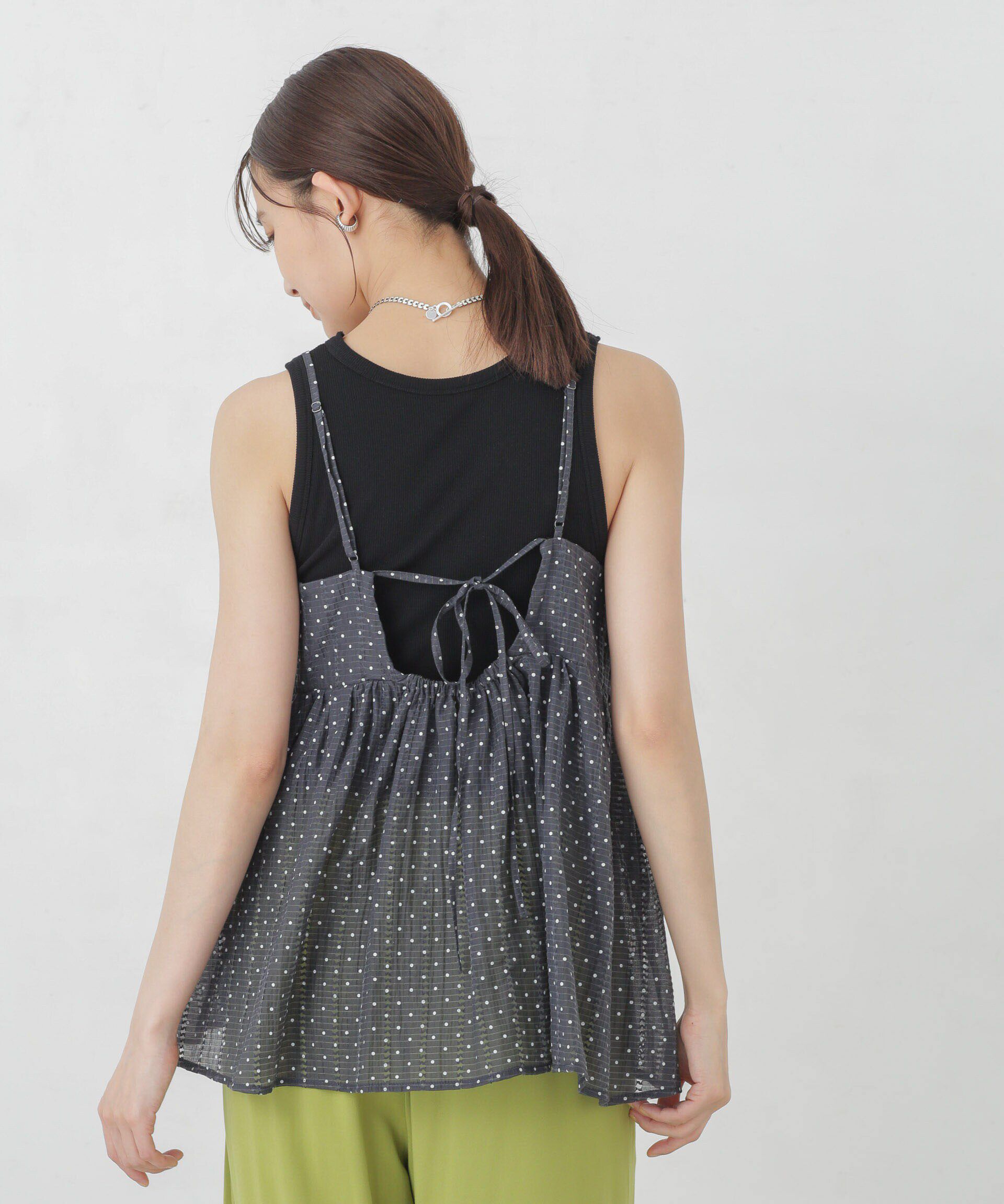 nano･universe「シアードビーバックホールキャミチュニック」|シャツ・ブラウス|