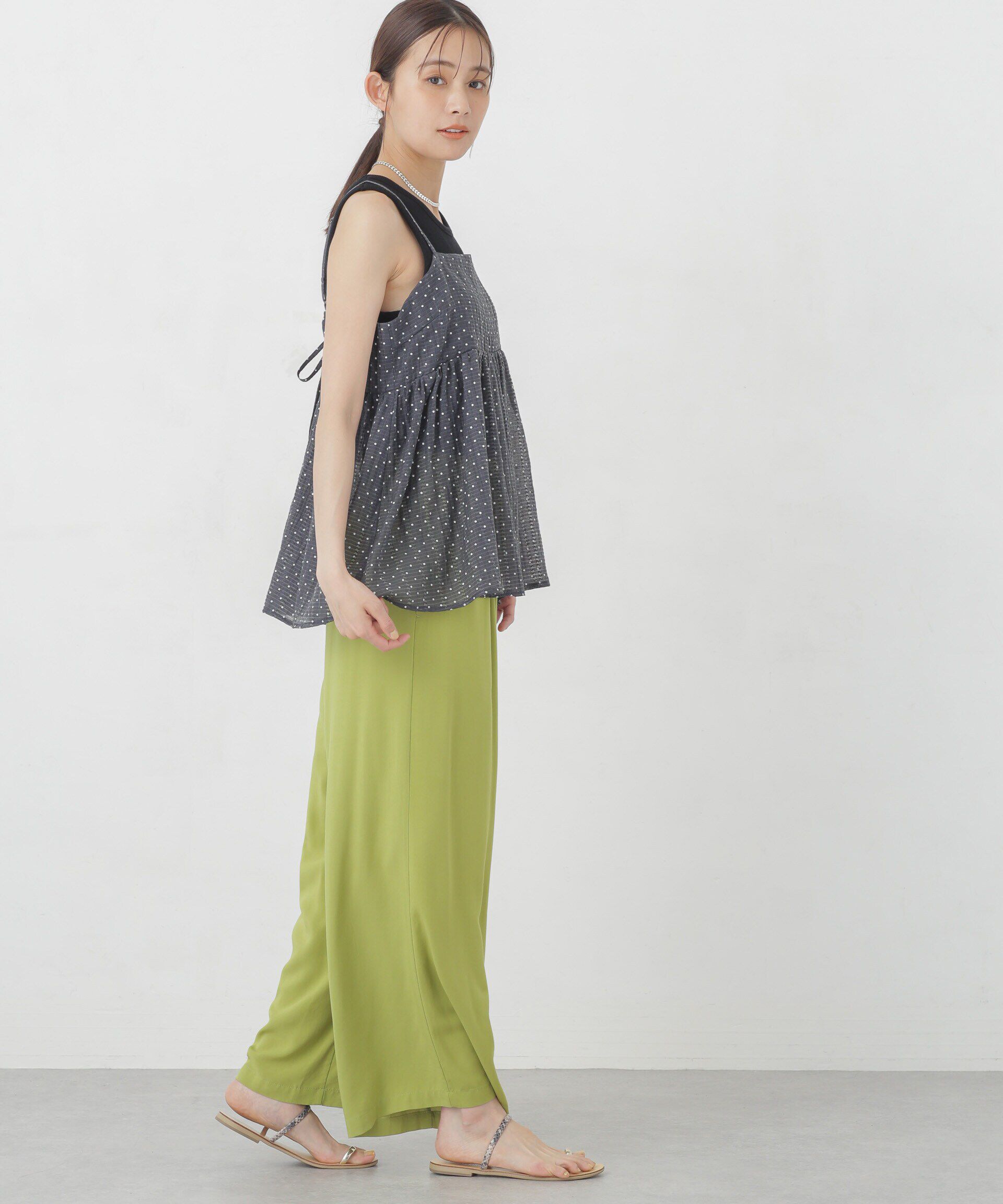 nano･universe「シアードビーバックホールキャミチュニック」|シャツ・ブラウス|