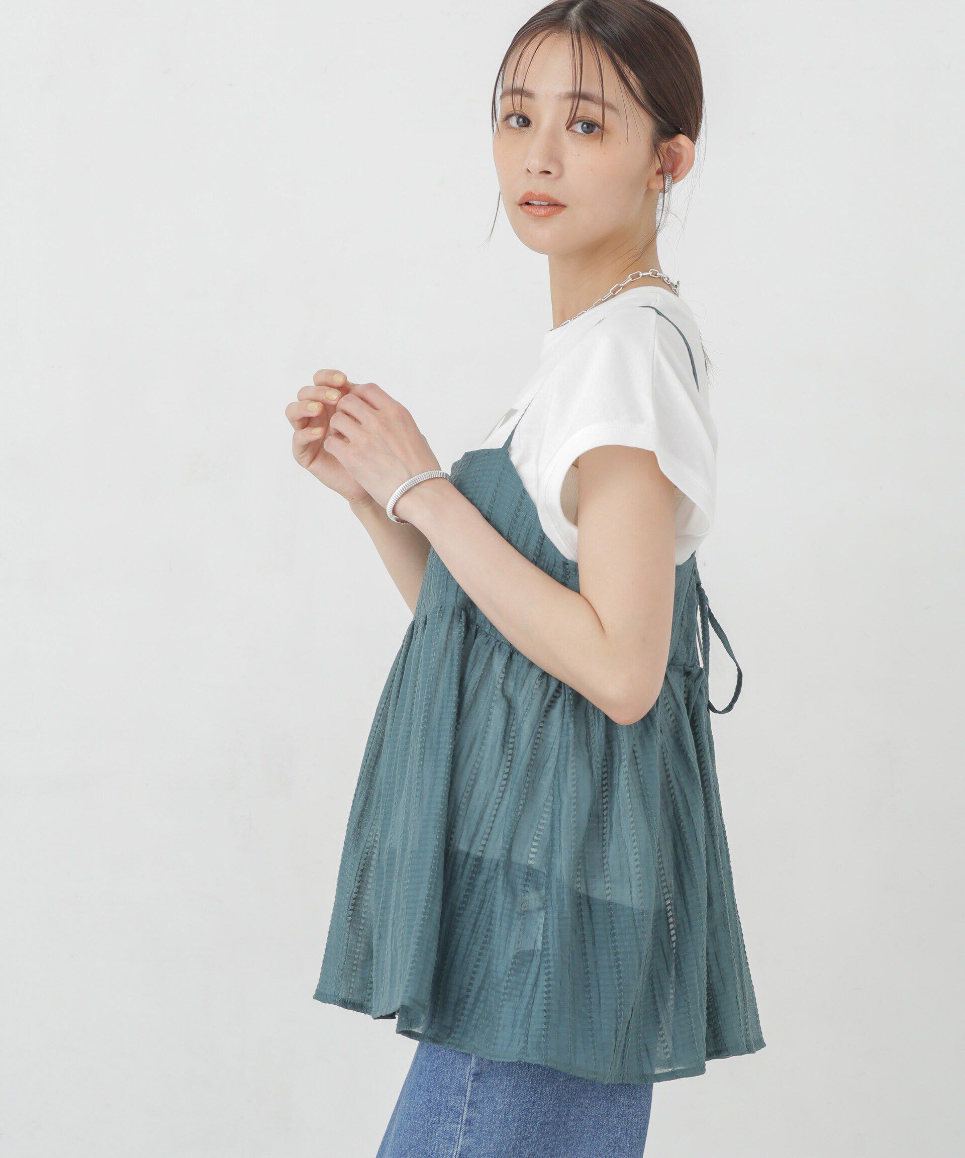 nano･universe「シアードビーバックホールキャミチュニック」|シャツ・ブラウス|