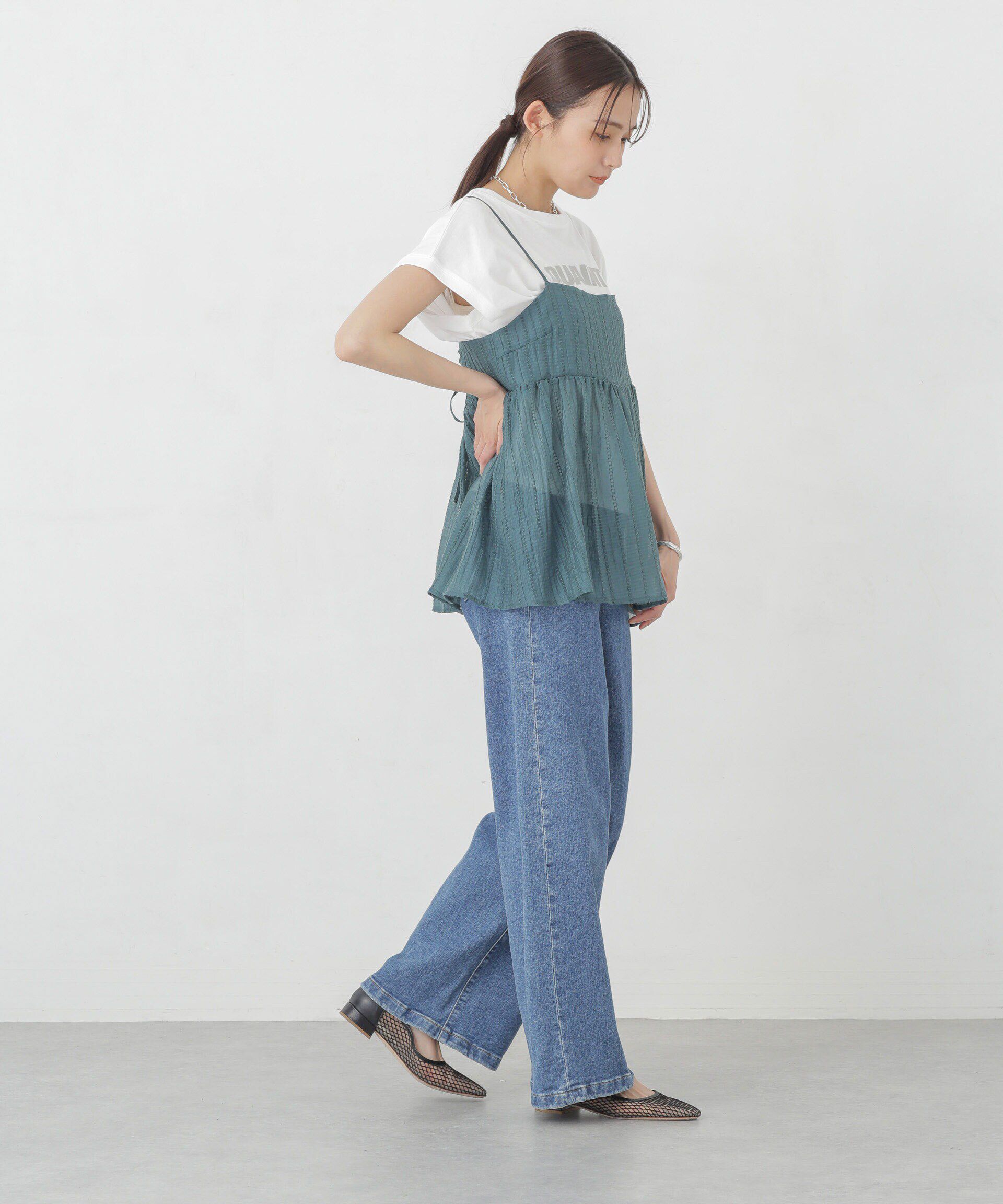 nano･universe「シアードビーバックホールキャミチュニック」|シャツ・ブラウス|