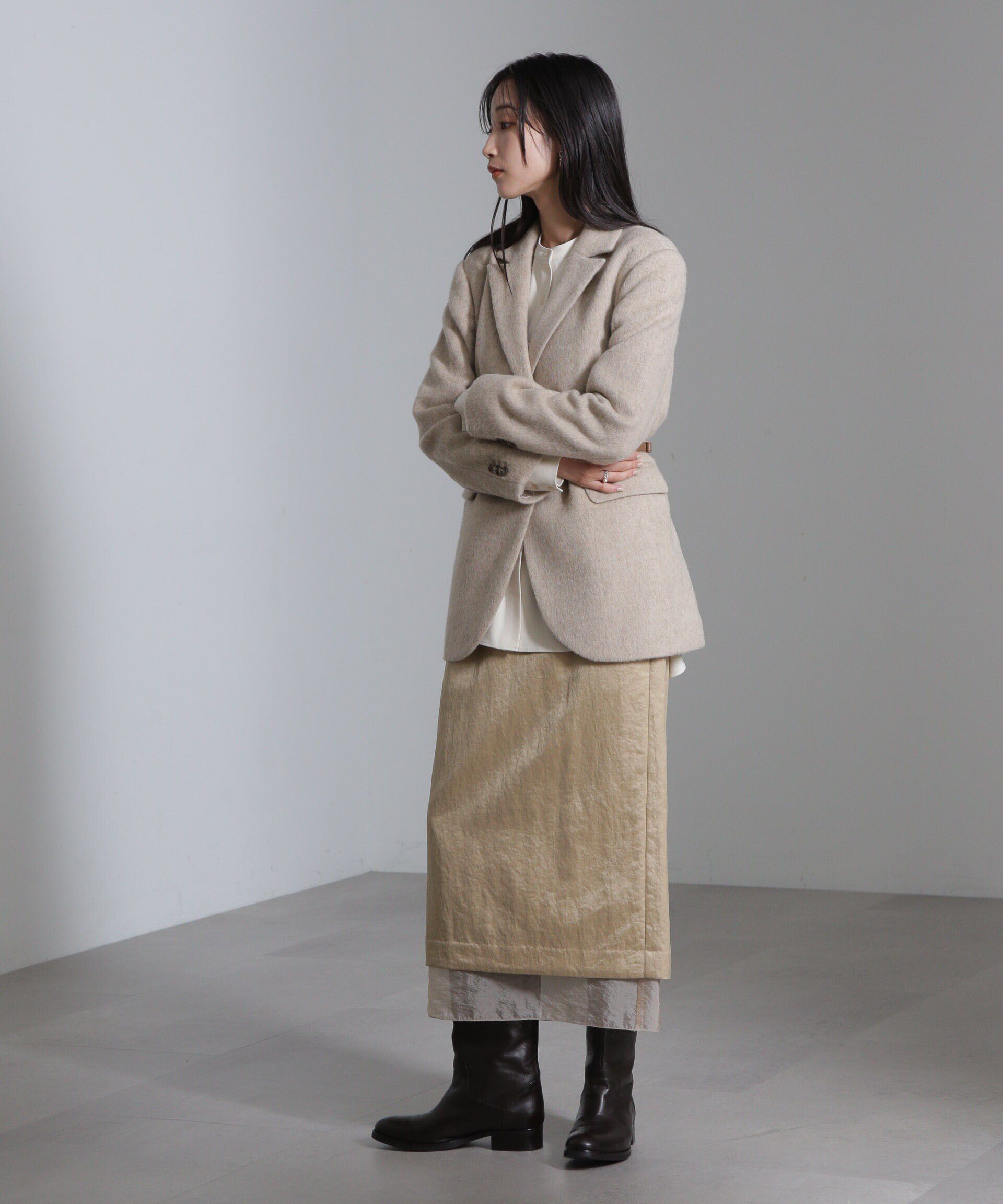 nano･universe「シャギージャケット」|テーラードジャケット|