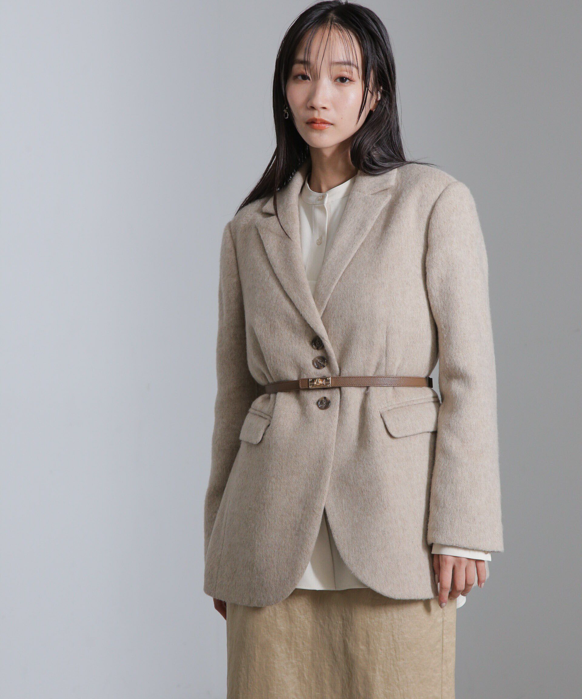 nano･universe「シャギージャケット」|テーラードジャケット|