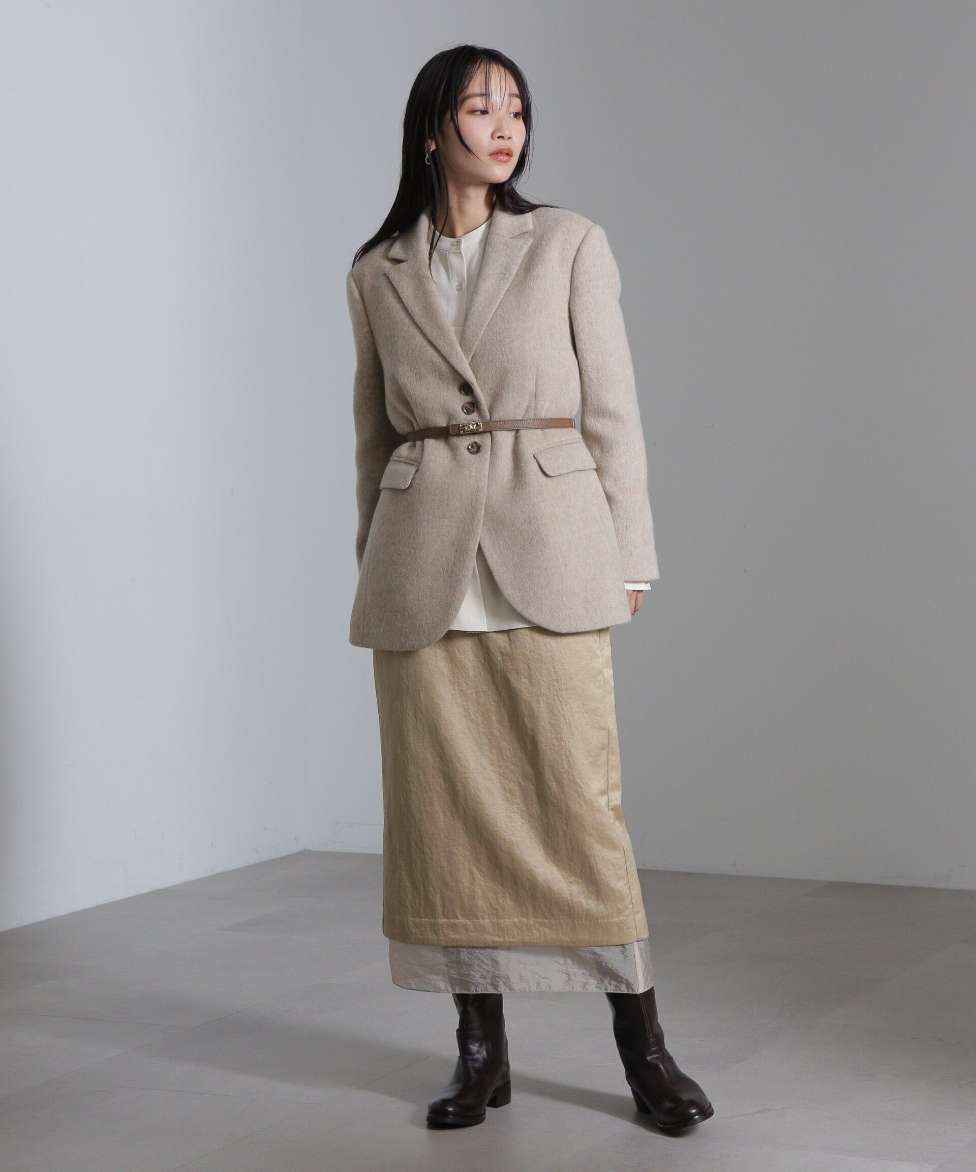 nano･universe「シャギージャケット」|テーラードジャケット|