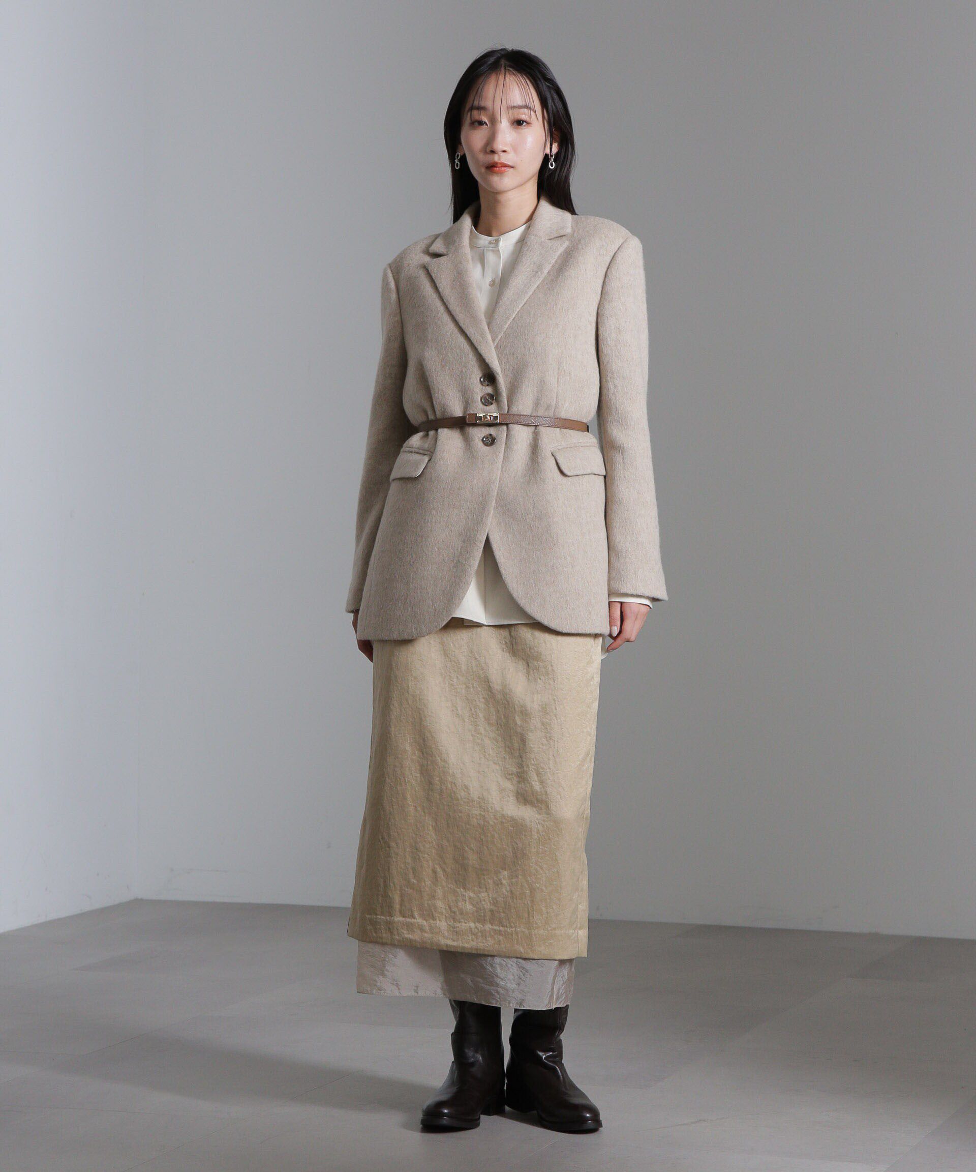 nano･universe「シャギージャケット」|テーラードジャケット|