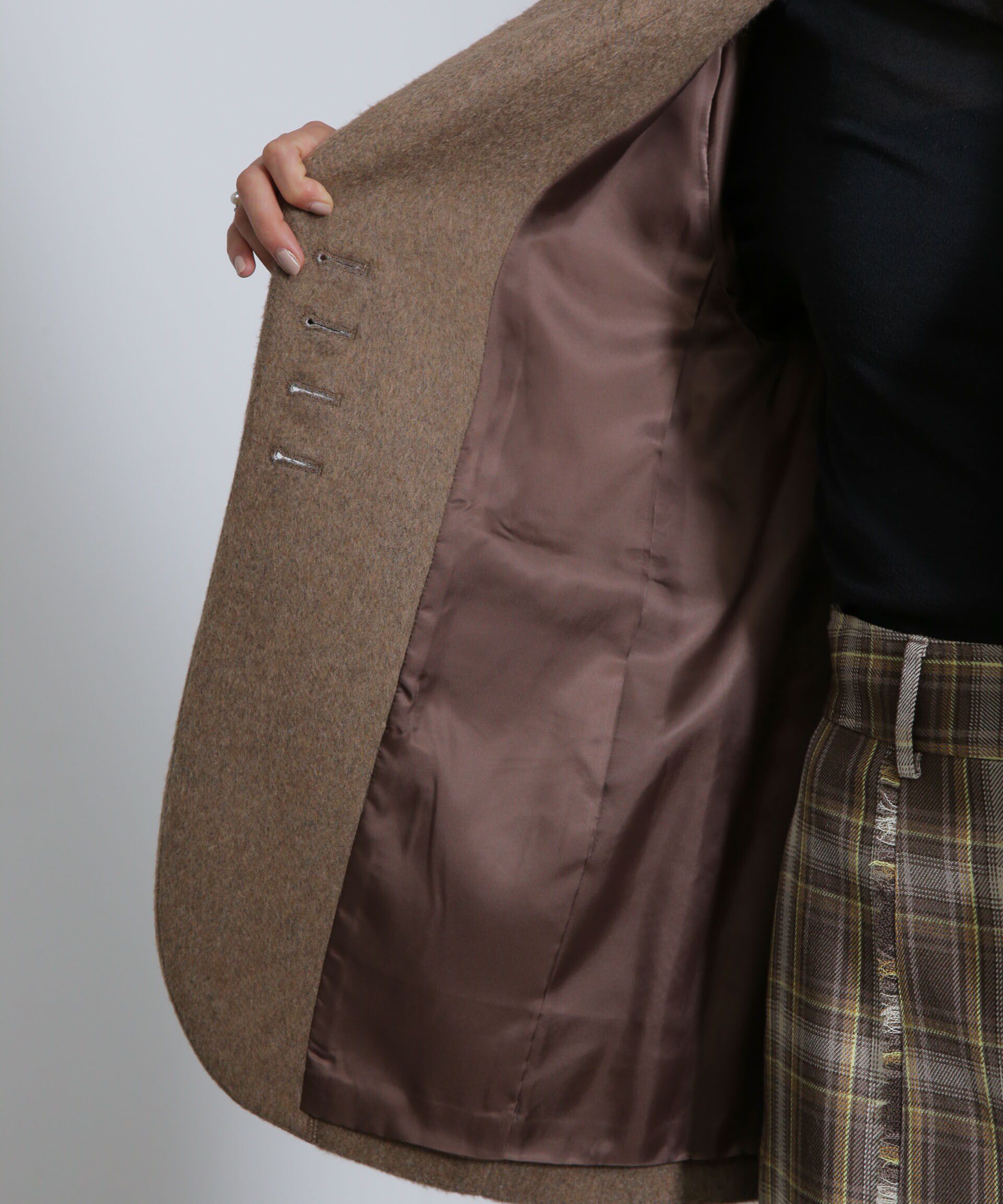 nano･universe「シャギージャケット」|テーラードジャケット|