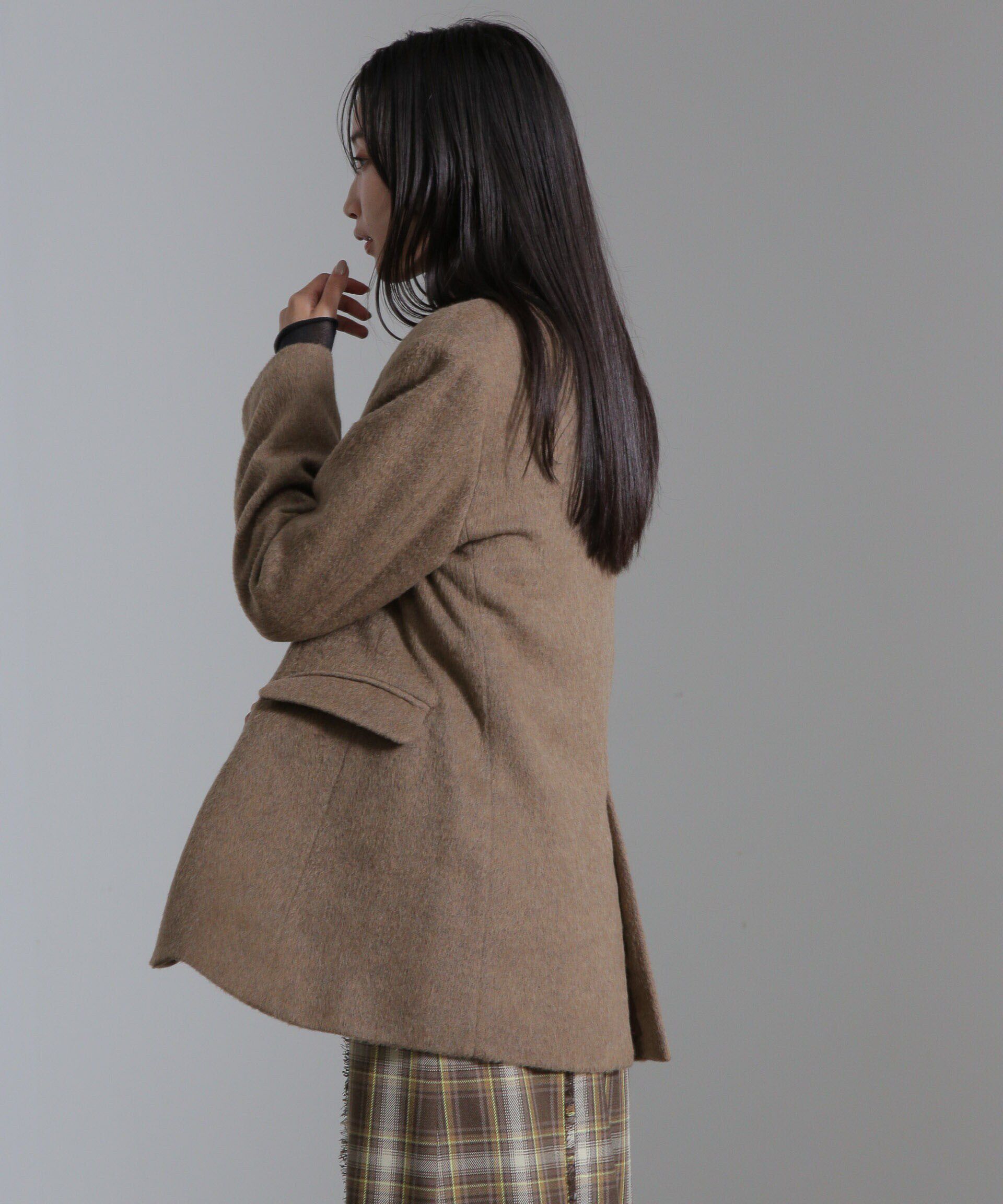 nano･universe「シャギージャケット」|テーラードジャケット|