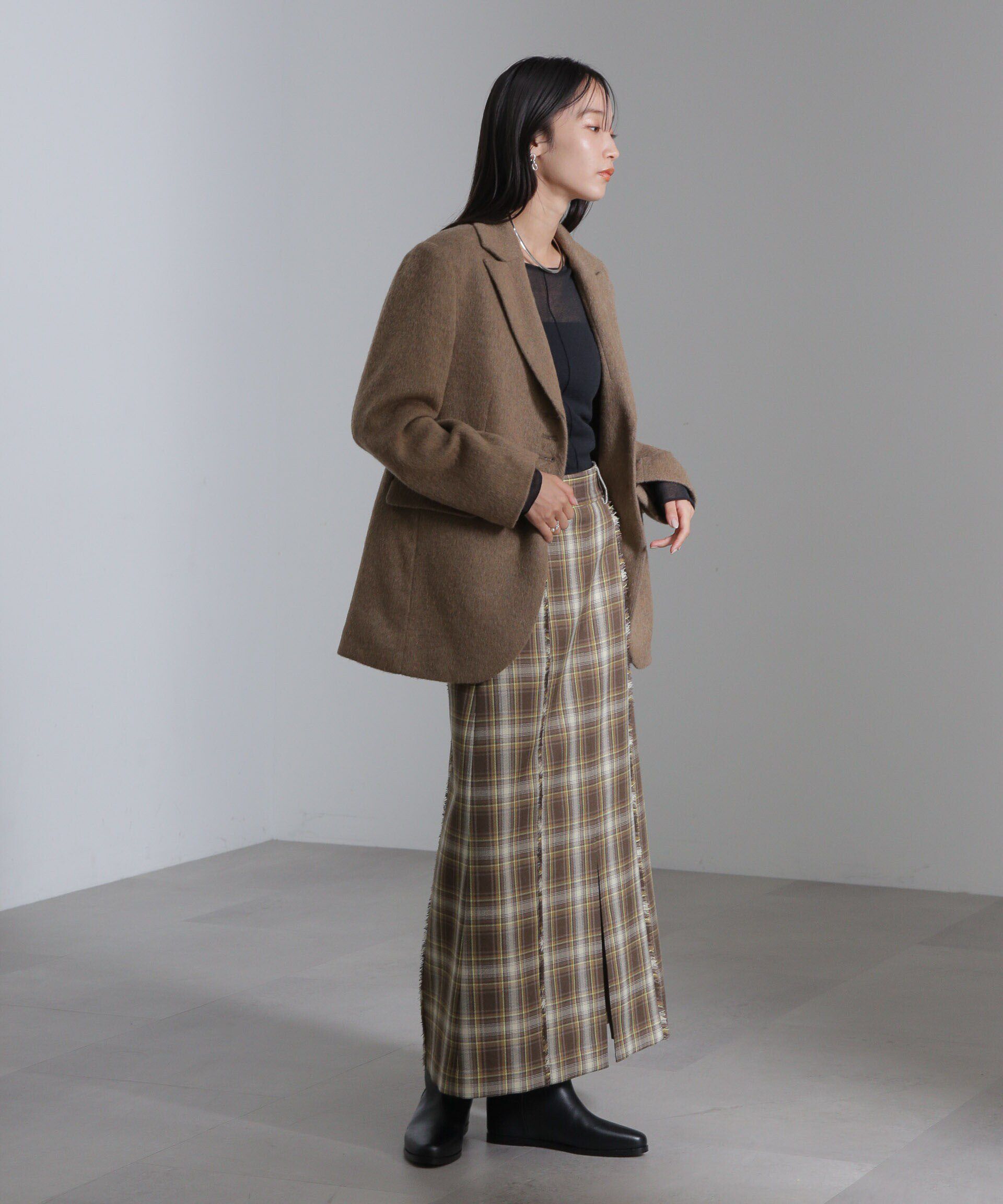 nano･universe「シャギージャケット」|テーラードジャケット|