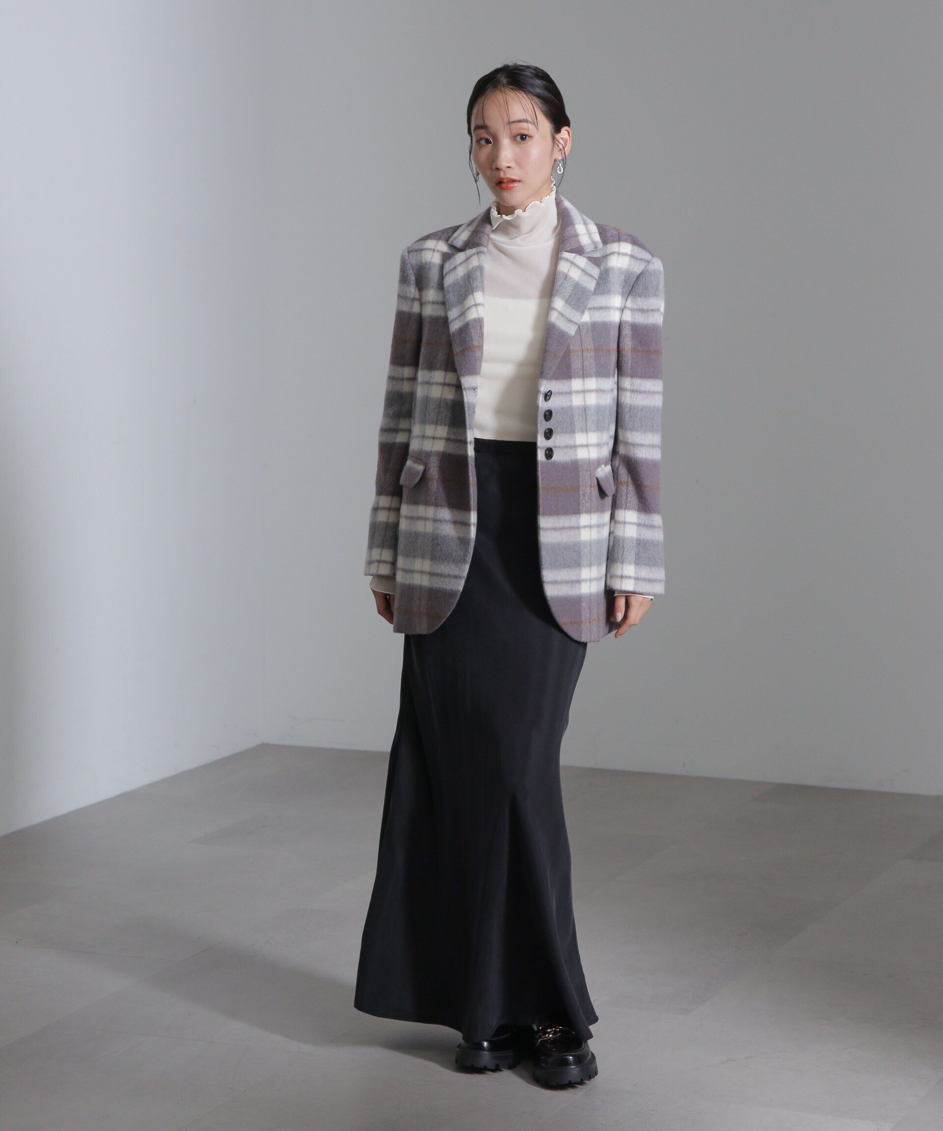 nano･universe「シャギージャケット」|テーラードジャケット|