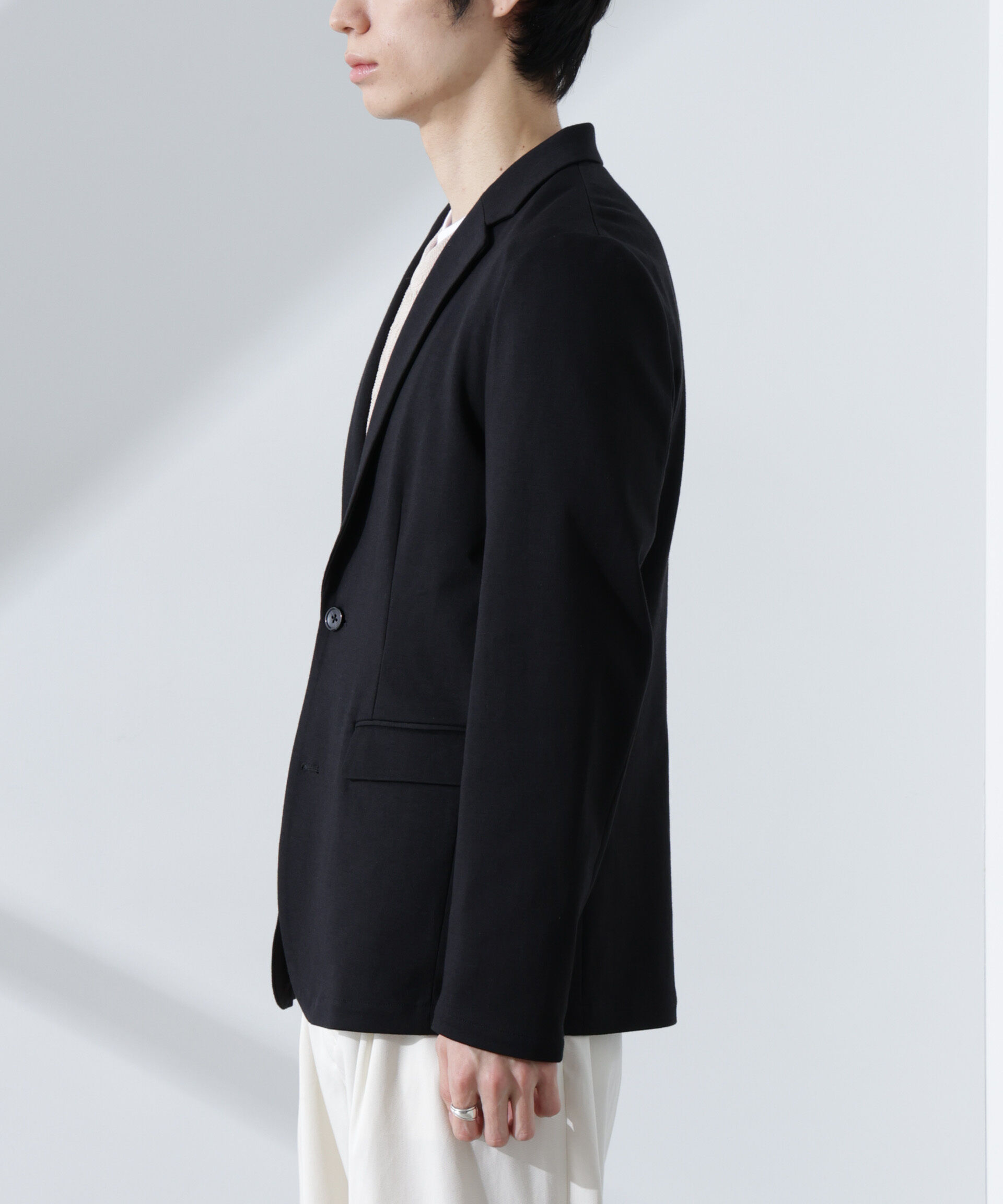 nano･universe「ストレッチカノコジャケット(セットアップ可)」|テーラードジャケット|