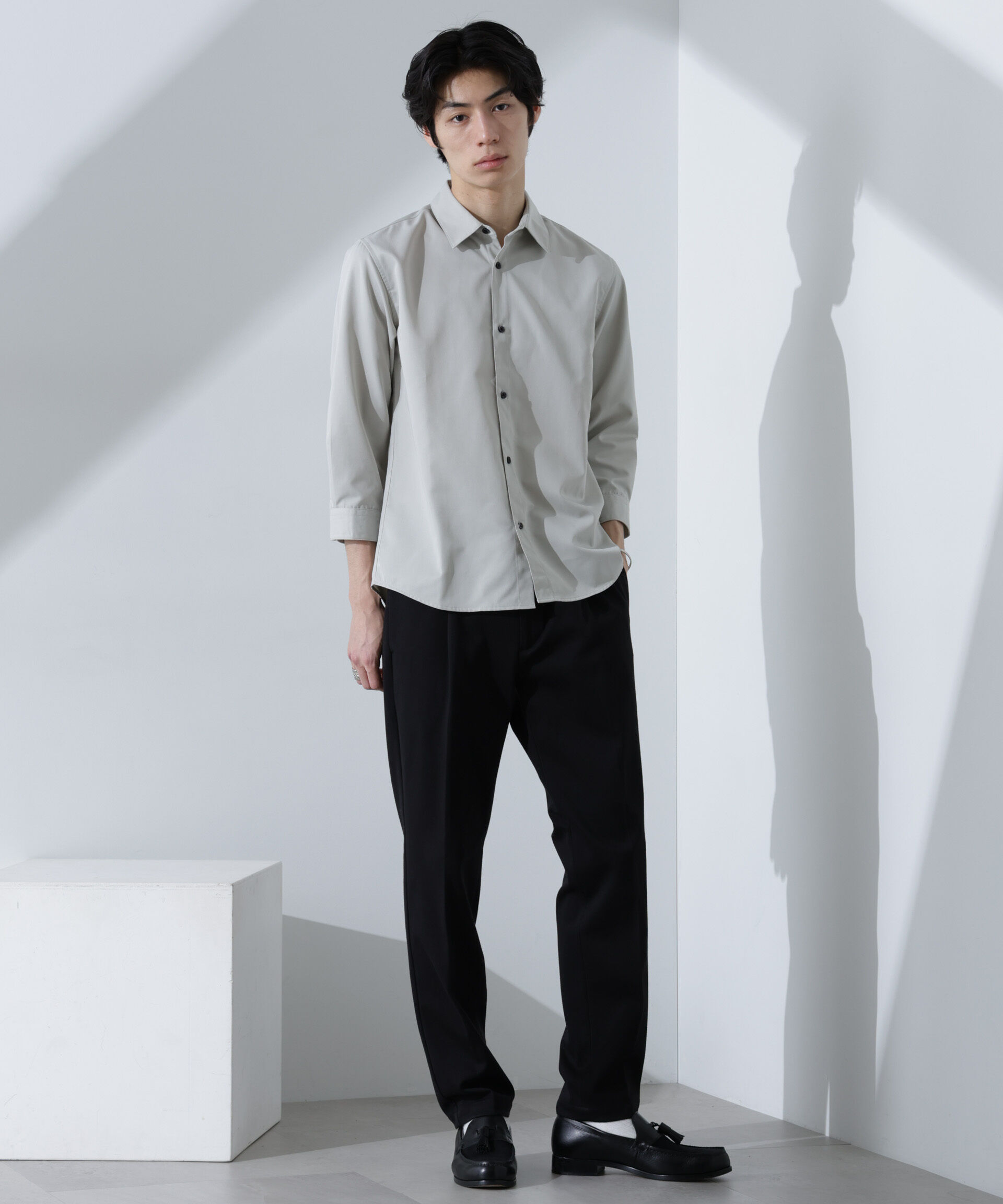 nano･universe「ストレッチカノコスラックス(セットアップ可)」|チノ|