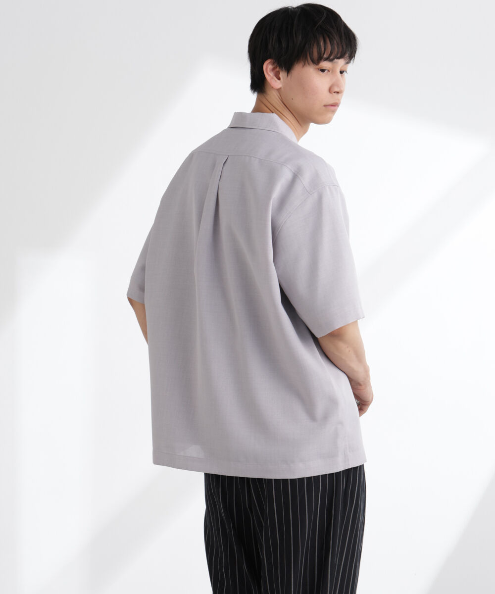  「ライトウェイトドライ スキッパーシャツ 半袖(セットアップ可)」|シャツ・ブラウス|