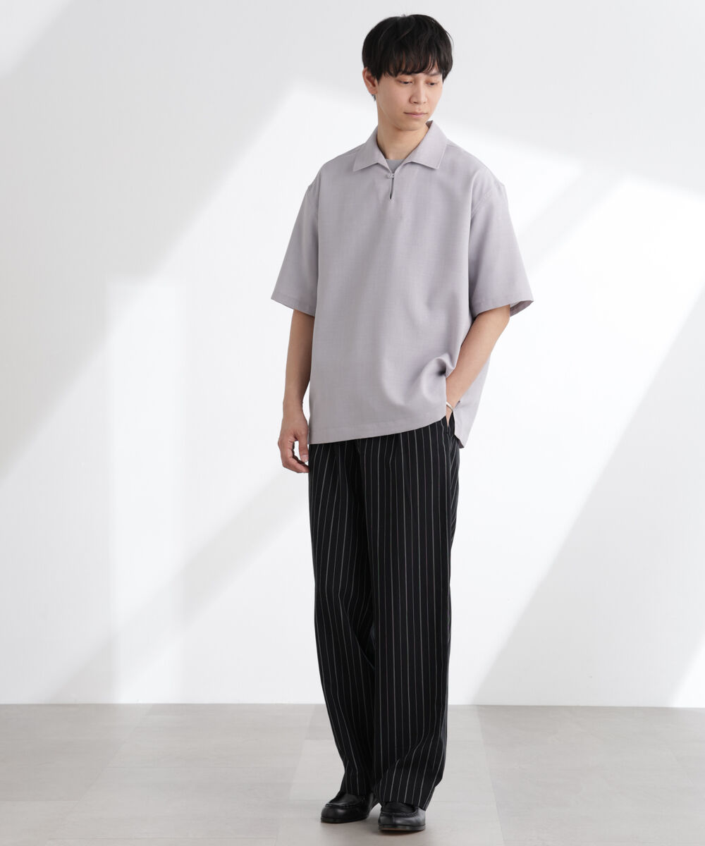  「ライトウェイトドライ スキッパーシャツ 半袖(セットアップ可)」|シャツ・ブラウス|