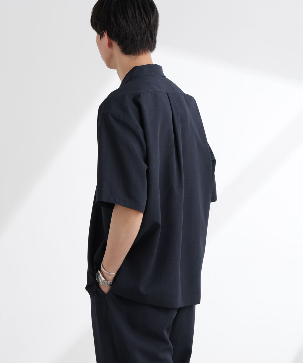  「ライトウェイトドライ スキッパーシャツ 半袖(セットアップ可)」|シャツ・ブラウス|