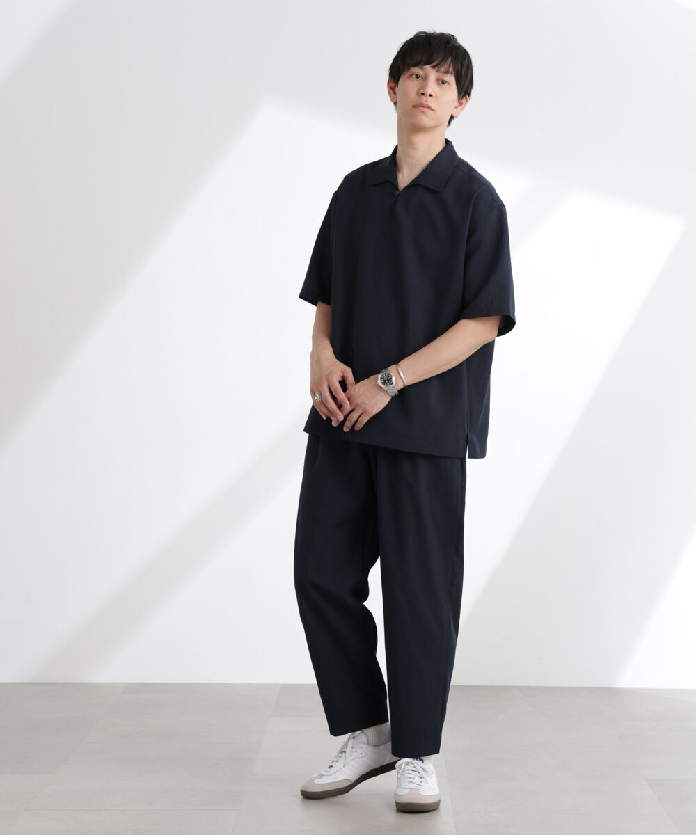  「ライトウェイトドライ スキッパーシャツ 半袖(セットアップ可)」|シャツ・ブラウス|