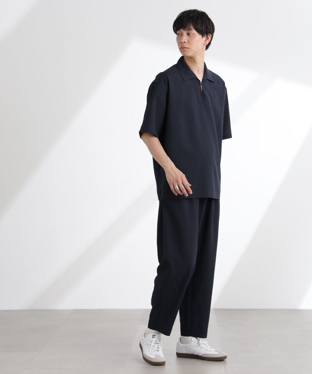  「ライトウェイトドライ スキッパーシャツ 半袖(セットアップ可)」|シャツ・ブラウス|