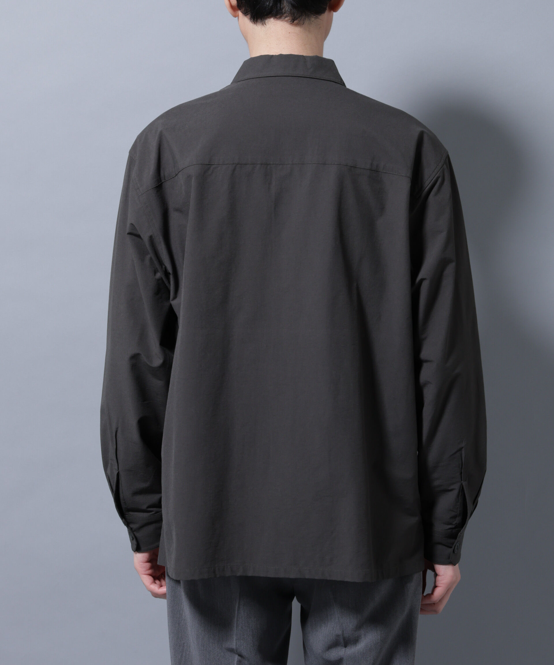 nano･universe「ストレッチワイドシャツブルゾン(セットアップ可)」|シャツ・ブラウス|
