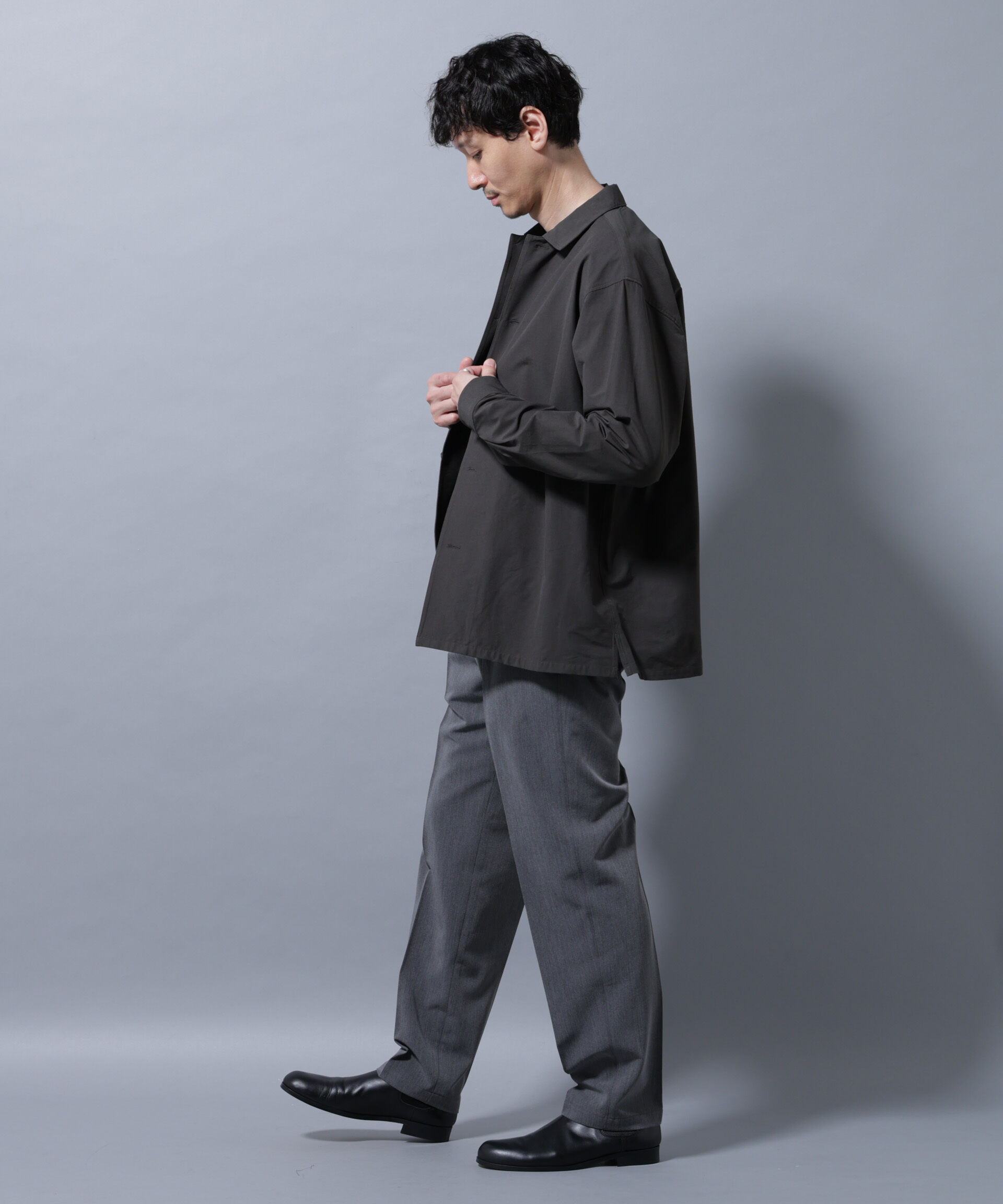 nano･universe「ストレッチワイドシャツブルゾン(セットアップ可)」|シャツ・ブラウス|