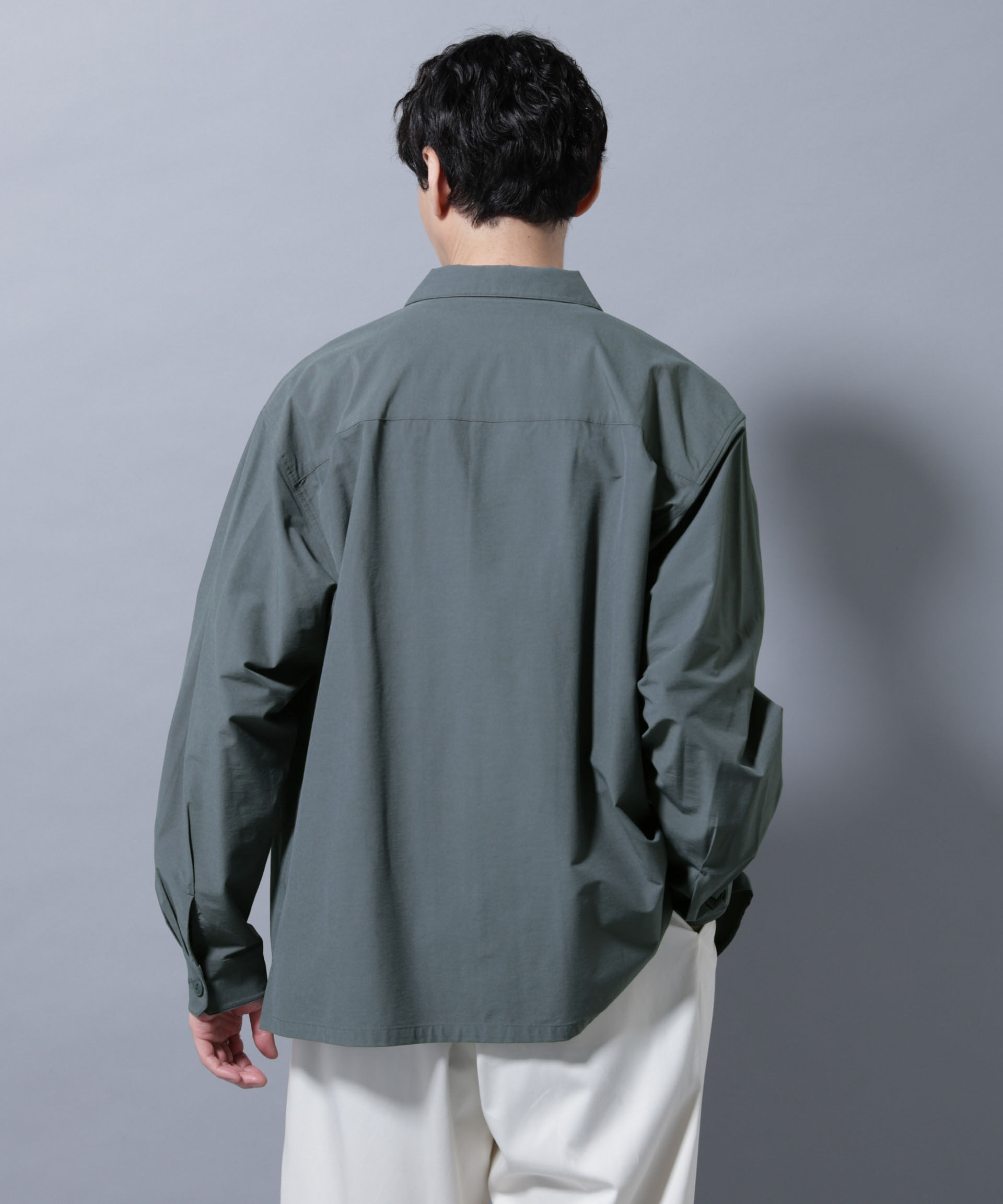 nano･universe「ストレッチワイドシャツブルゾン(セットアップ可)」|シャツ・ブラウス|