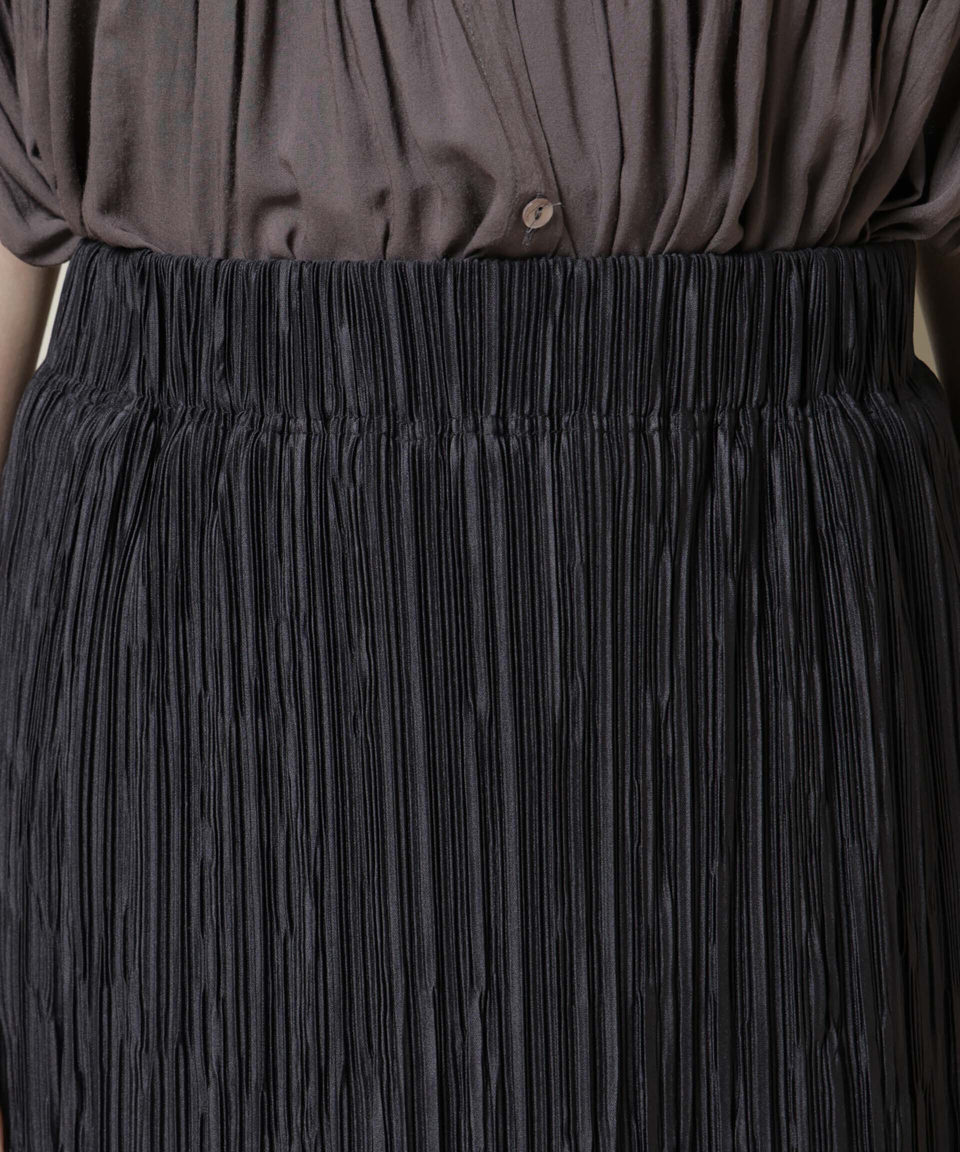 nano･universe「ランダムプリーツカットナロースカート(セットアップ可)」|スカート|