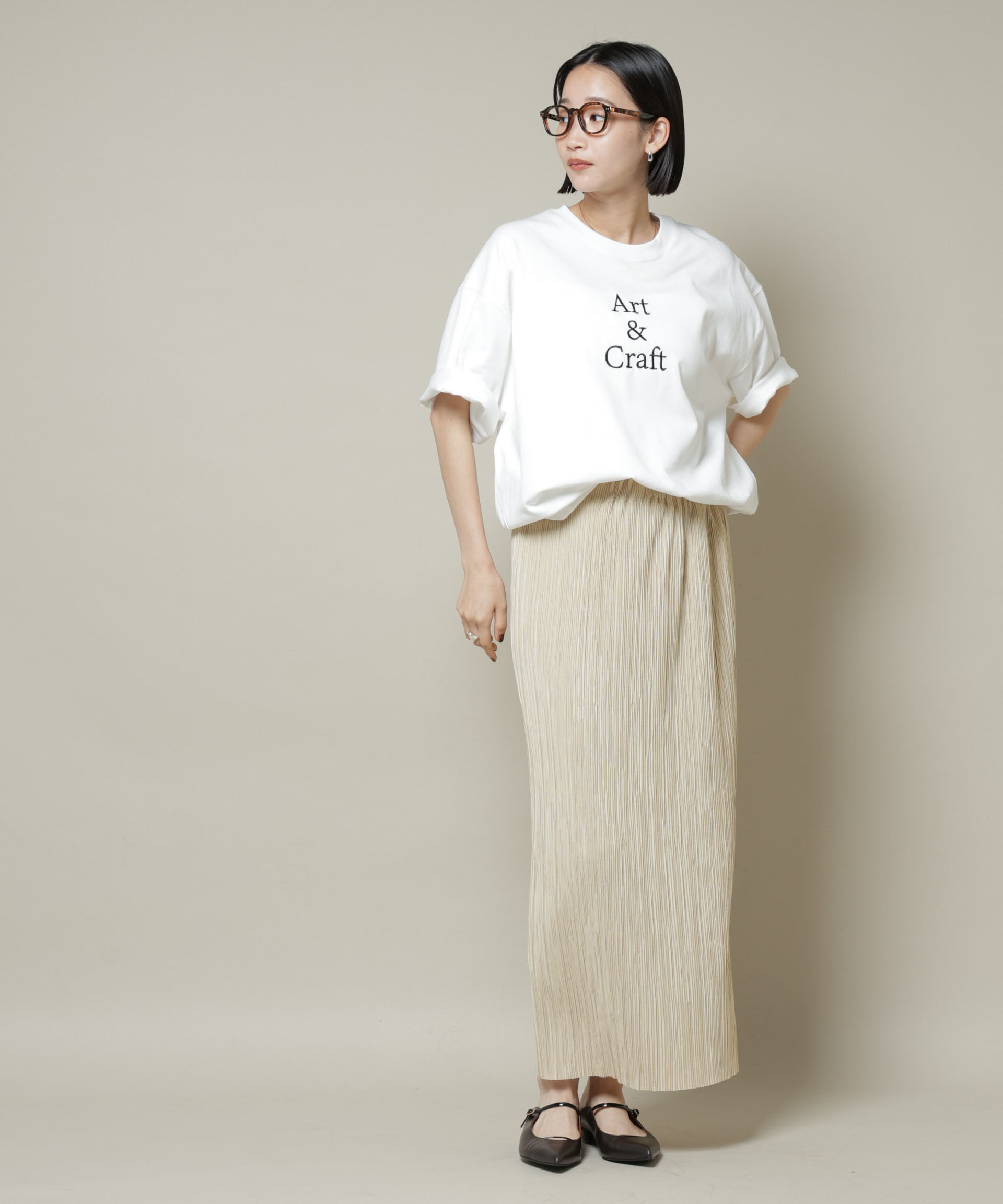 nano･universe「ランダムプリーツカットナロースカート(セットアップ可)」|スカート|