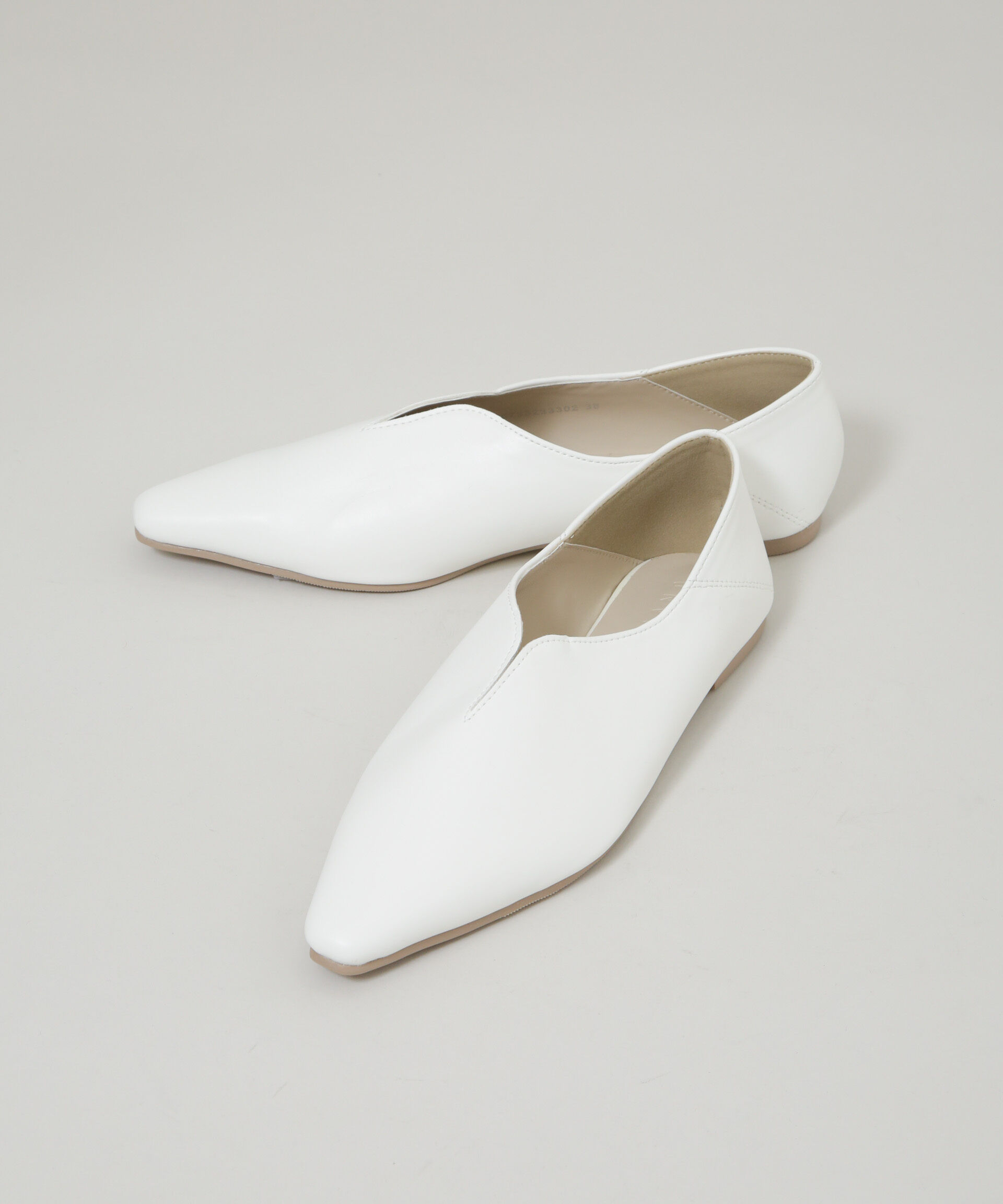 nano･universe「Vカット2wayフラットシューズ」|ビジネス・ドレスシューズ|