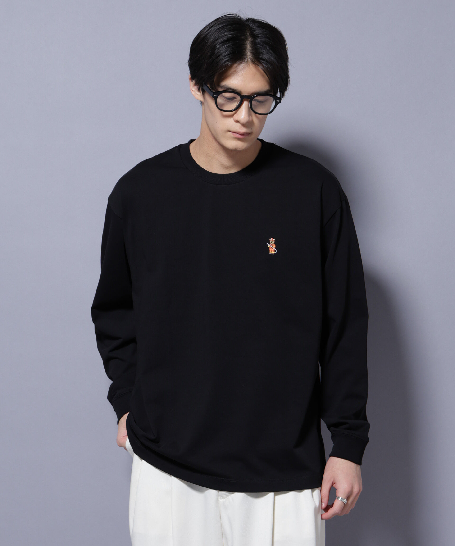 nano･universe「ナノベア Tシャツ 長袖 working」|Tシャツ・カットソー|パターン43