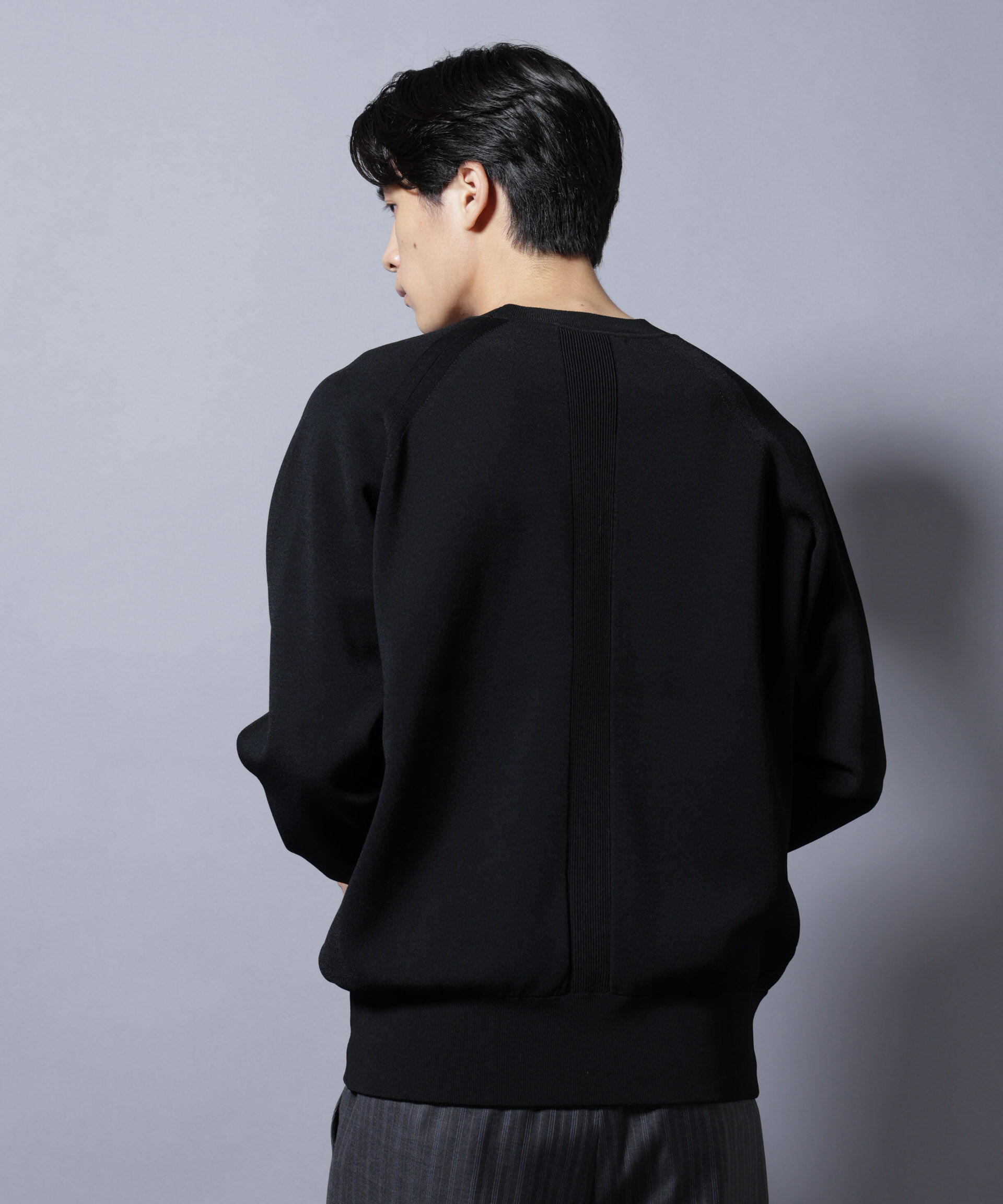 nano･universe「ELITE 7 FUNCTION W-FACE クルーネック」|ニット・セーター|