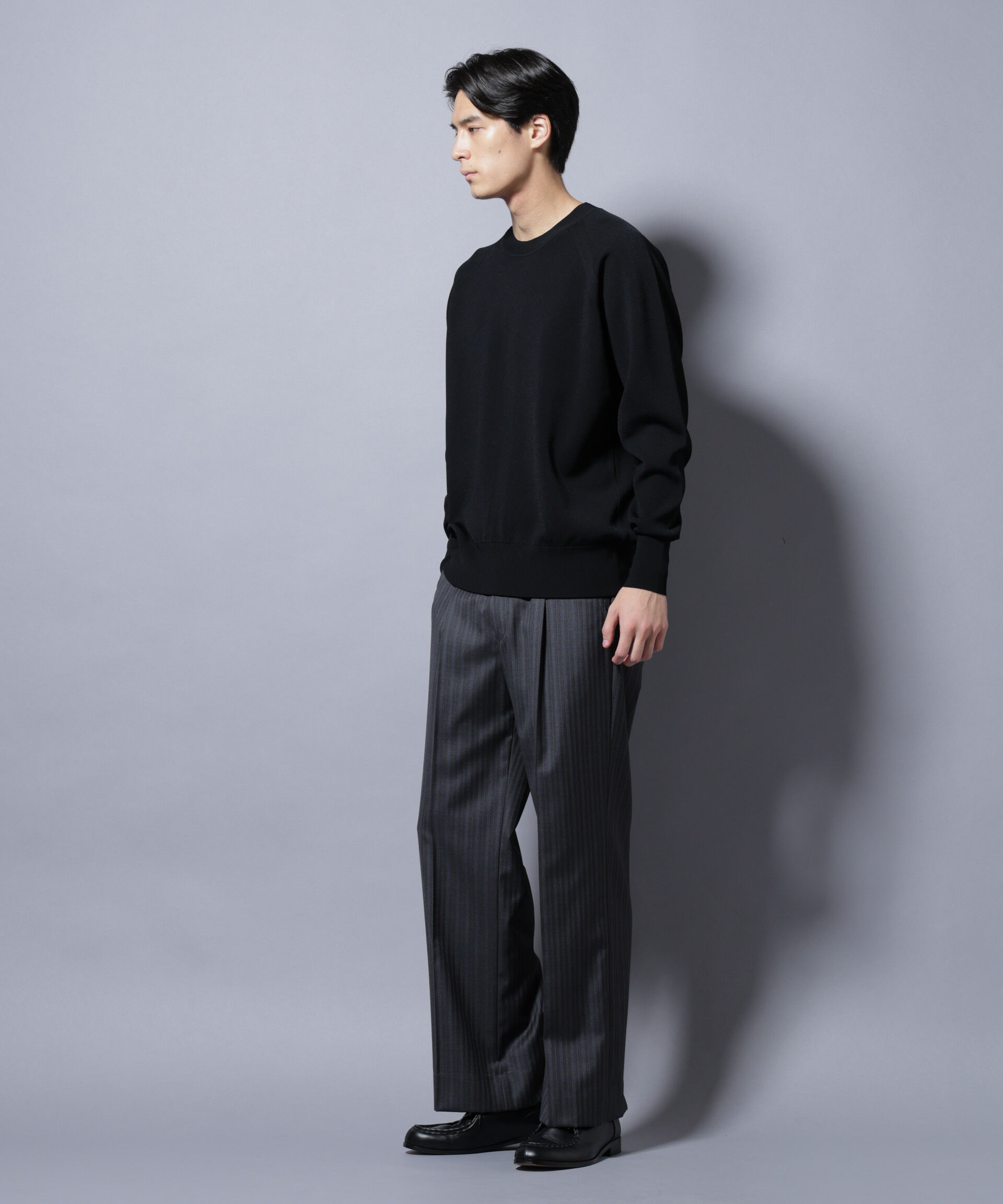 nano･universe「ELITE 7 FUNCTION W-FACE クルーネック」|ニット・セーター|