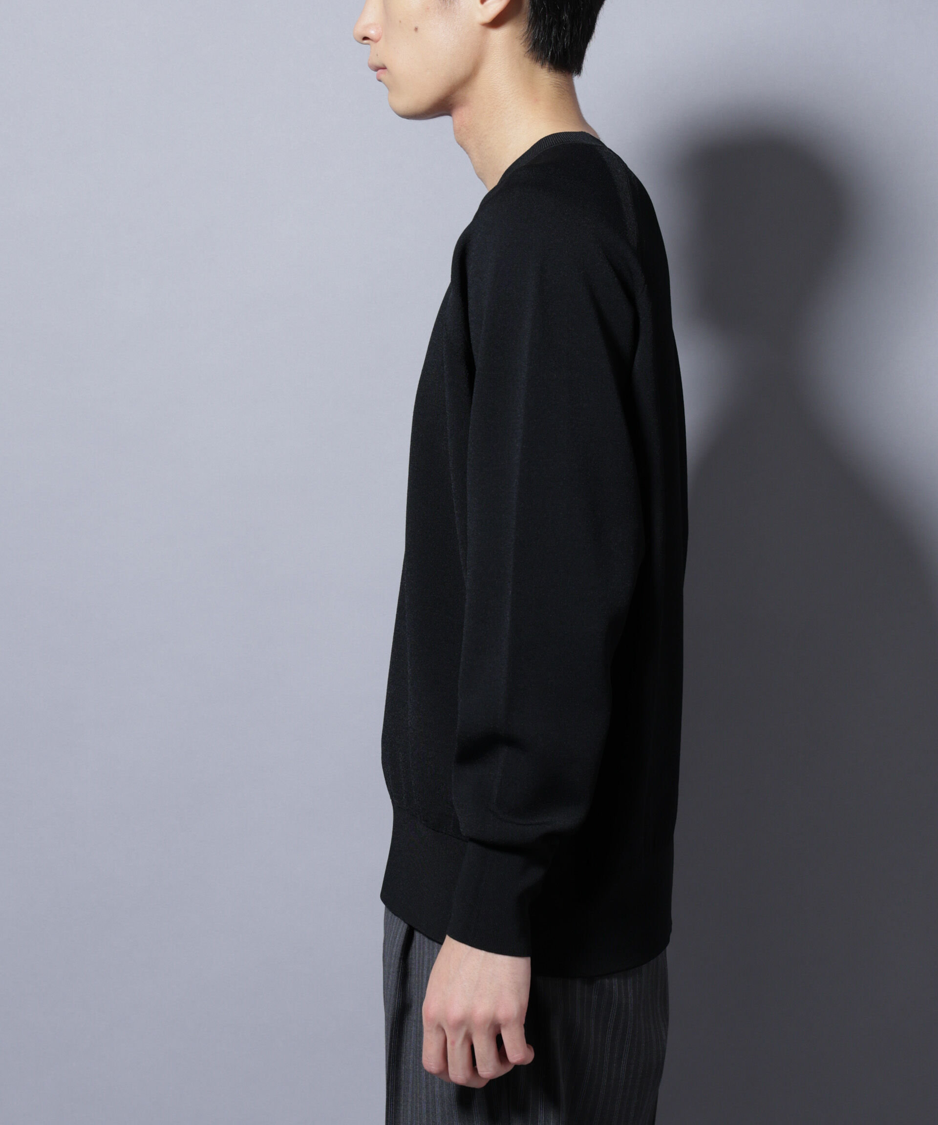 nano･universe「ELITE 7 FUNCTION W-FACE クルーネック」|ニット・セーター|