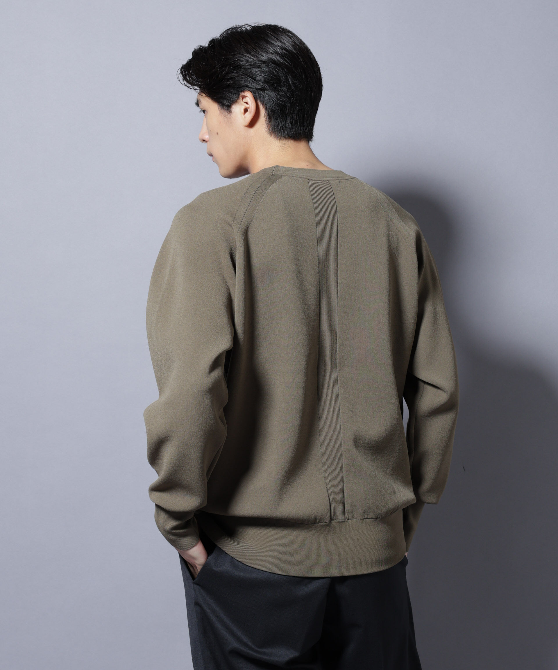 nano･universe「ELITE 7 FUNCTION W-FACE クルーネック」|ニット・セーター|