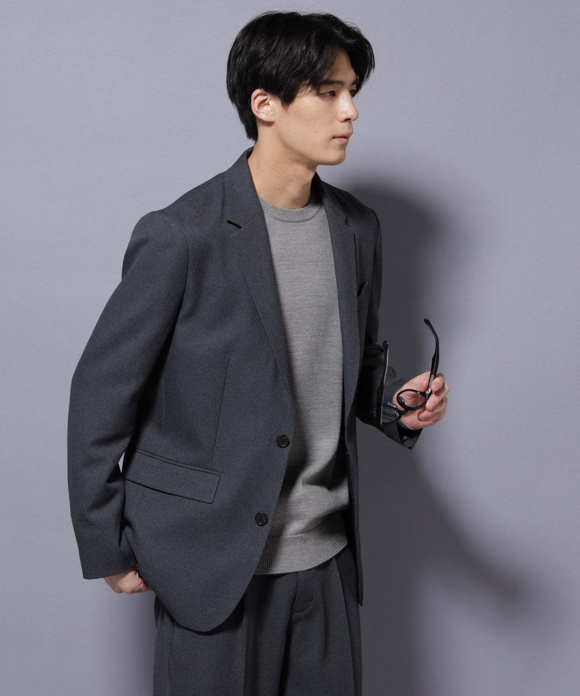 nano･universe「「Damerino」LANATEC(R) メランジツイルセットアップ」|スーツ|