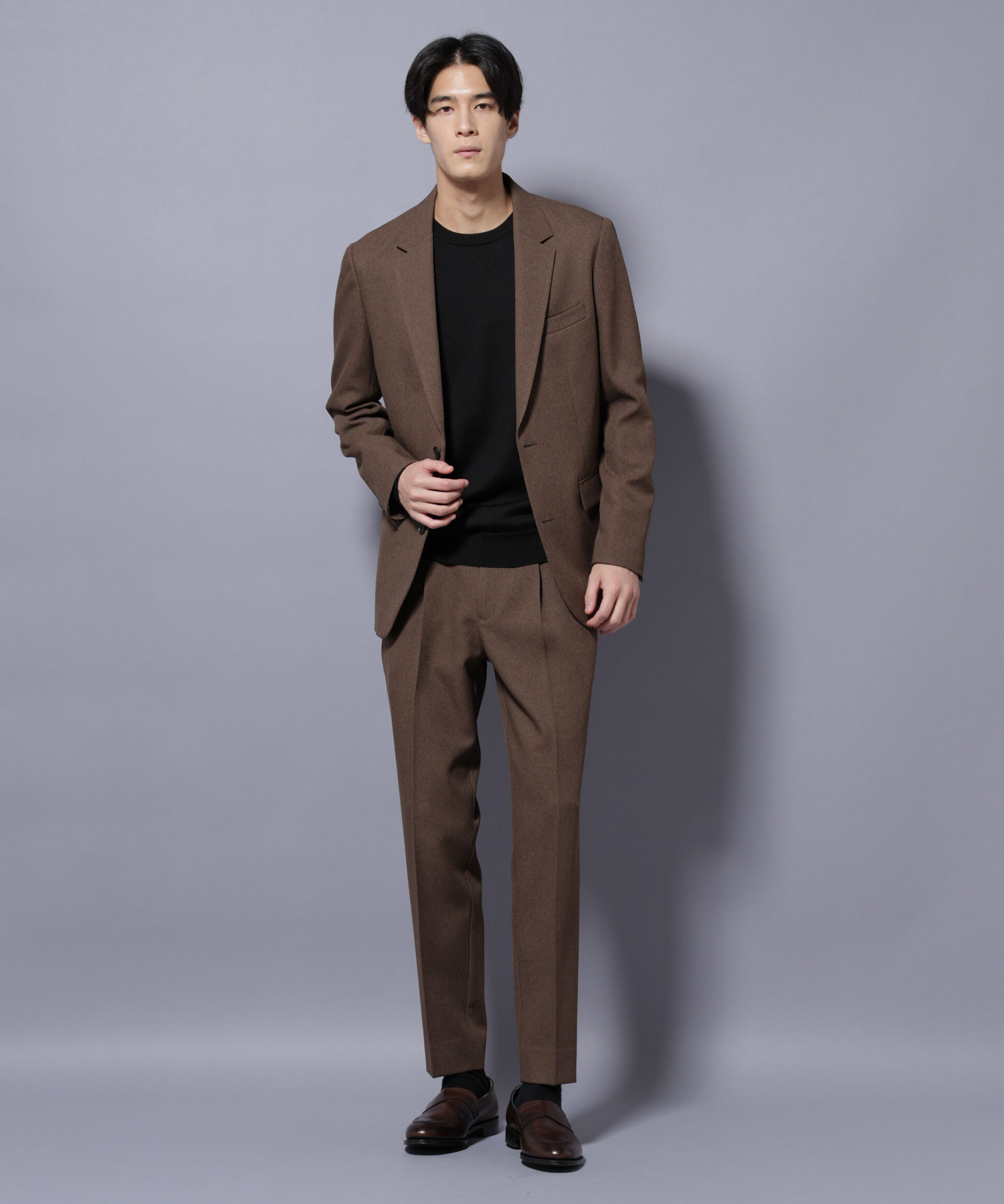 nano･universe「「Damerino」LANATEC(R) メランジツイルセットアップ」|スーツ|