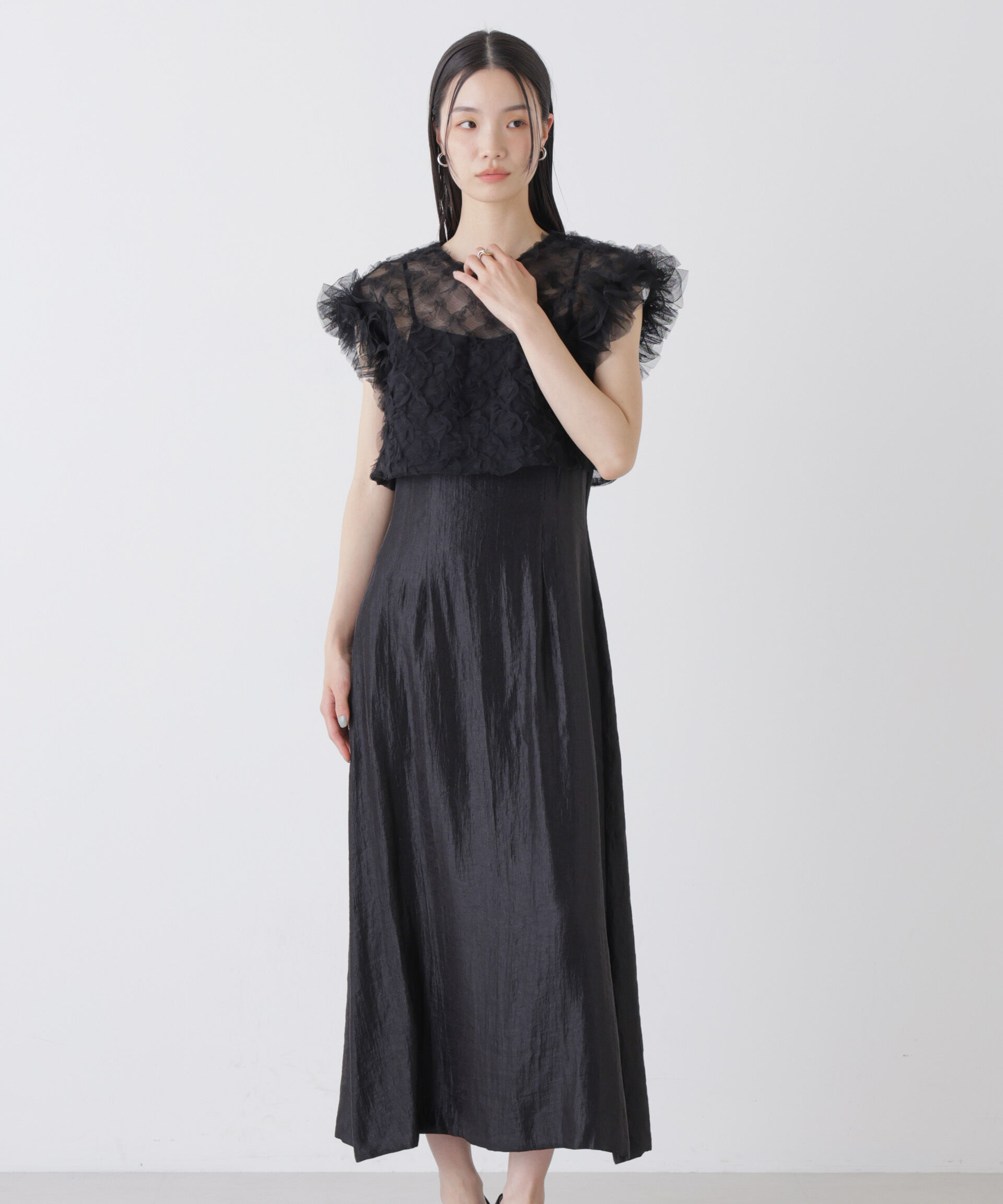 nano･universe「kaene/ボリュームブラウスセットドレス」|ワンピース|