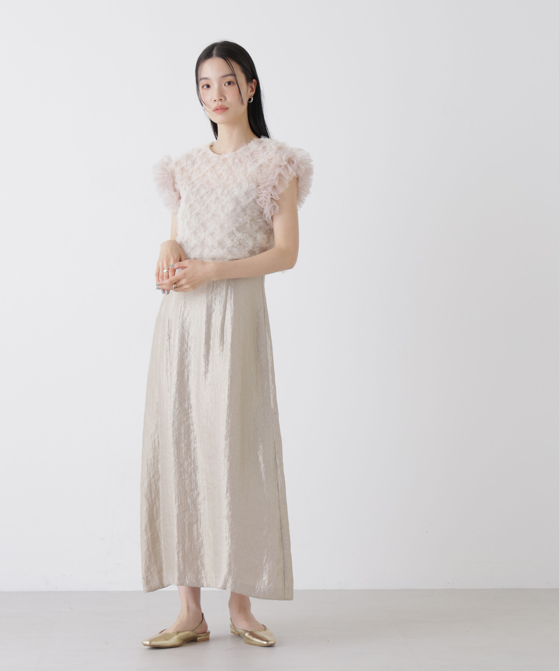 nano･universe「kaene/ボリュームブラウスセットドレス」|ワンピース|