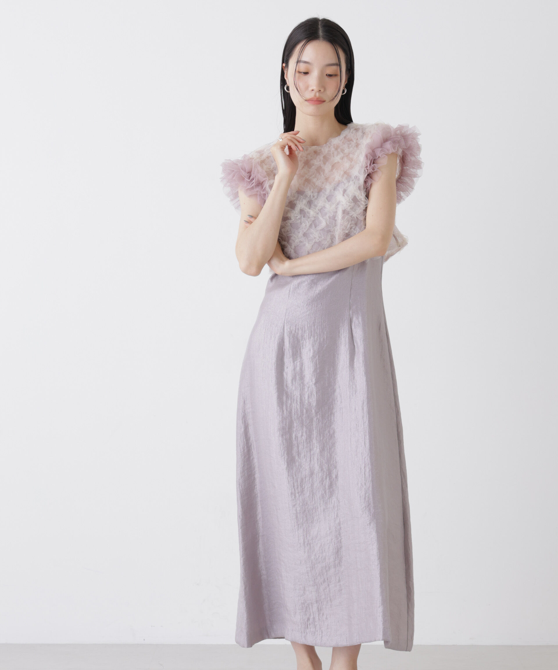 nano･universe「kaene/ボリュームブラウスセットドレス」|ワンピース|