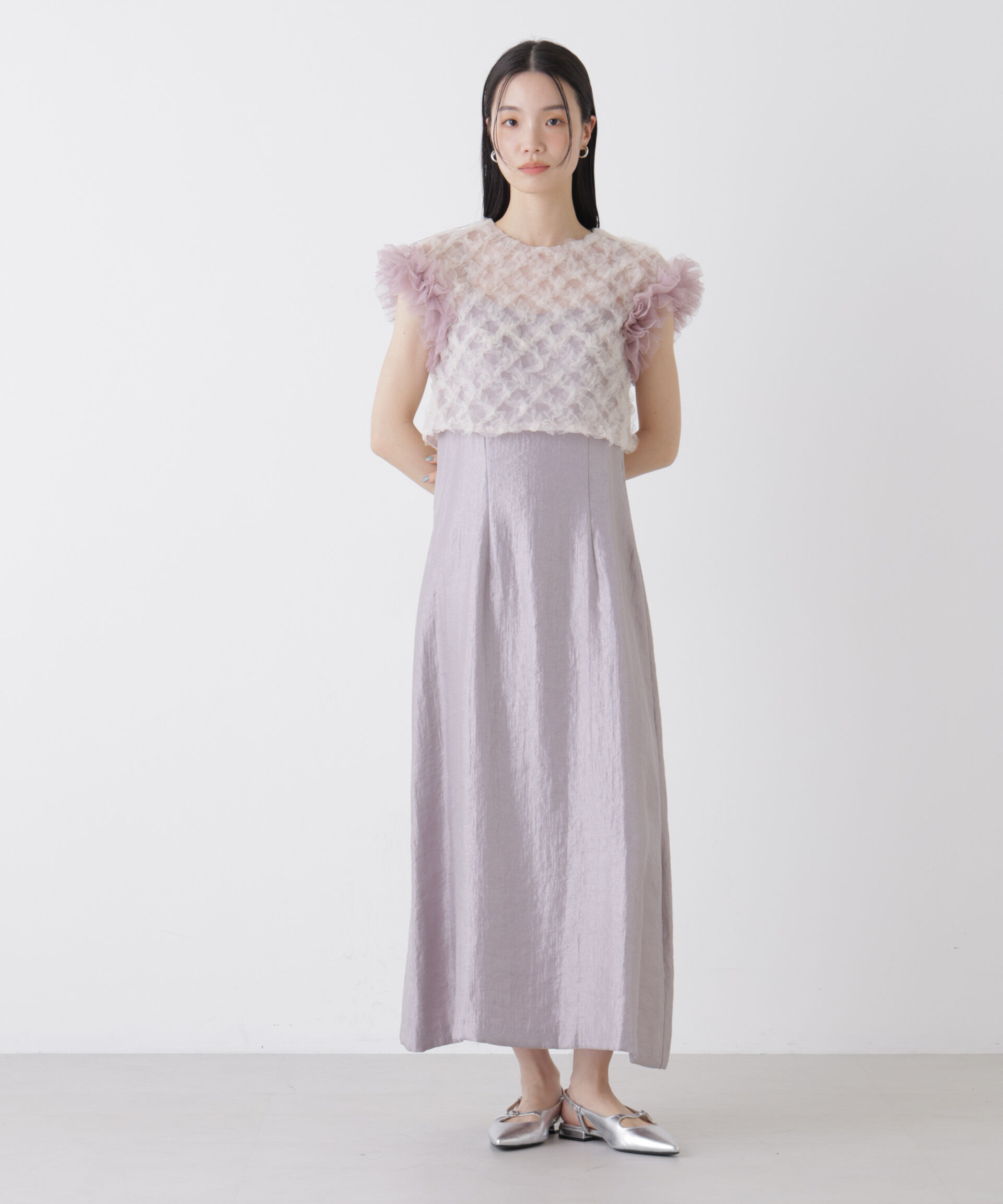 nano･universe「kaene/ボリュームブラウスセットドレス」|ワンピース|